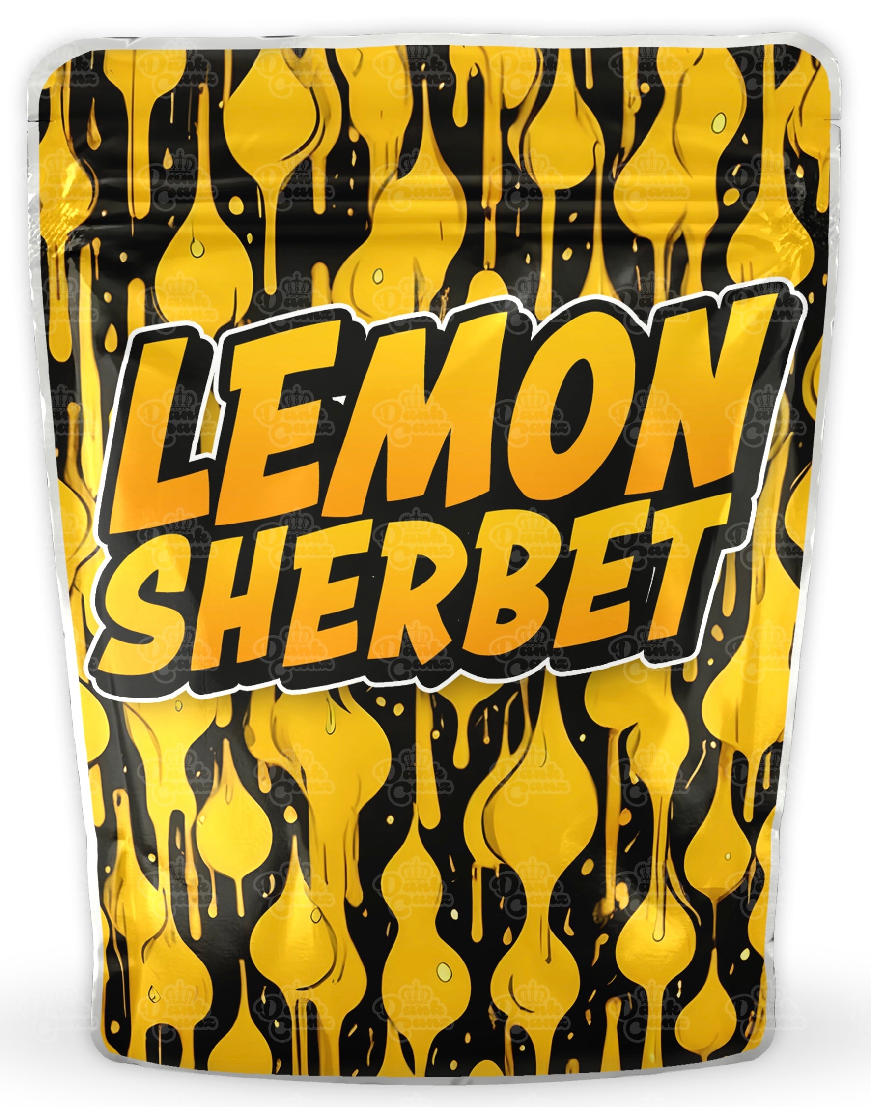 Lemon Sherbet Mylar Bags - DC Packaging Custom Cannabis Packaging