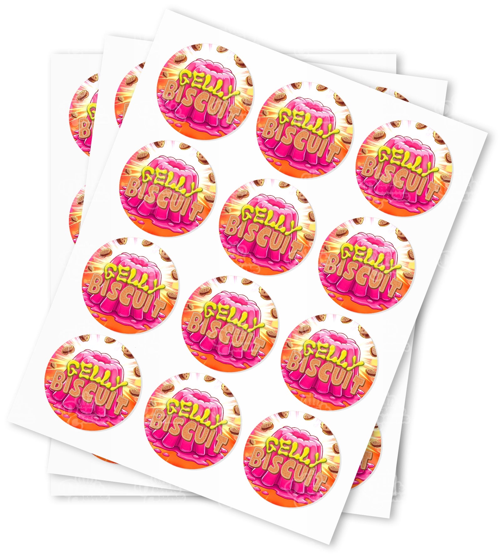 Gelly Biscuit Strain Stickers - DC Packaging Custom Cannabis Packaging