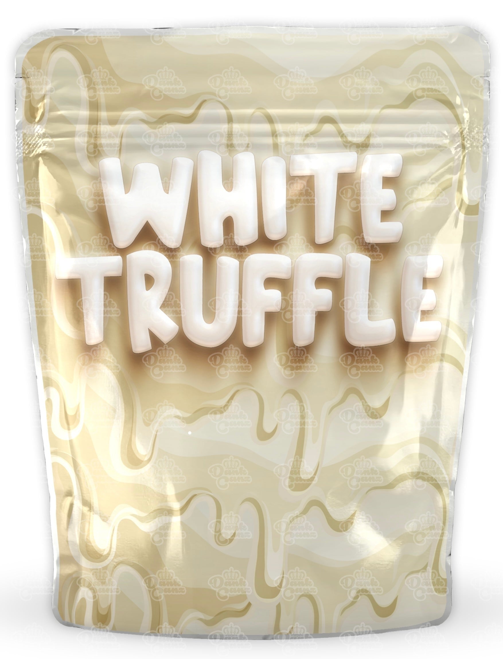 White Truffle Mylar Bags - DC Packaging Custom Cannabis Packaging