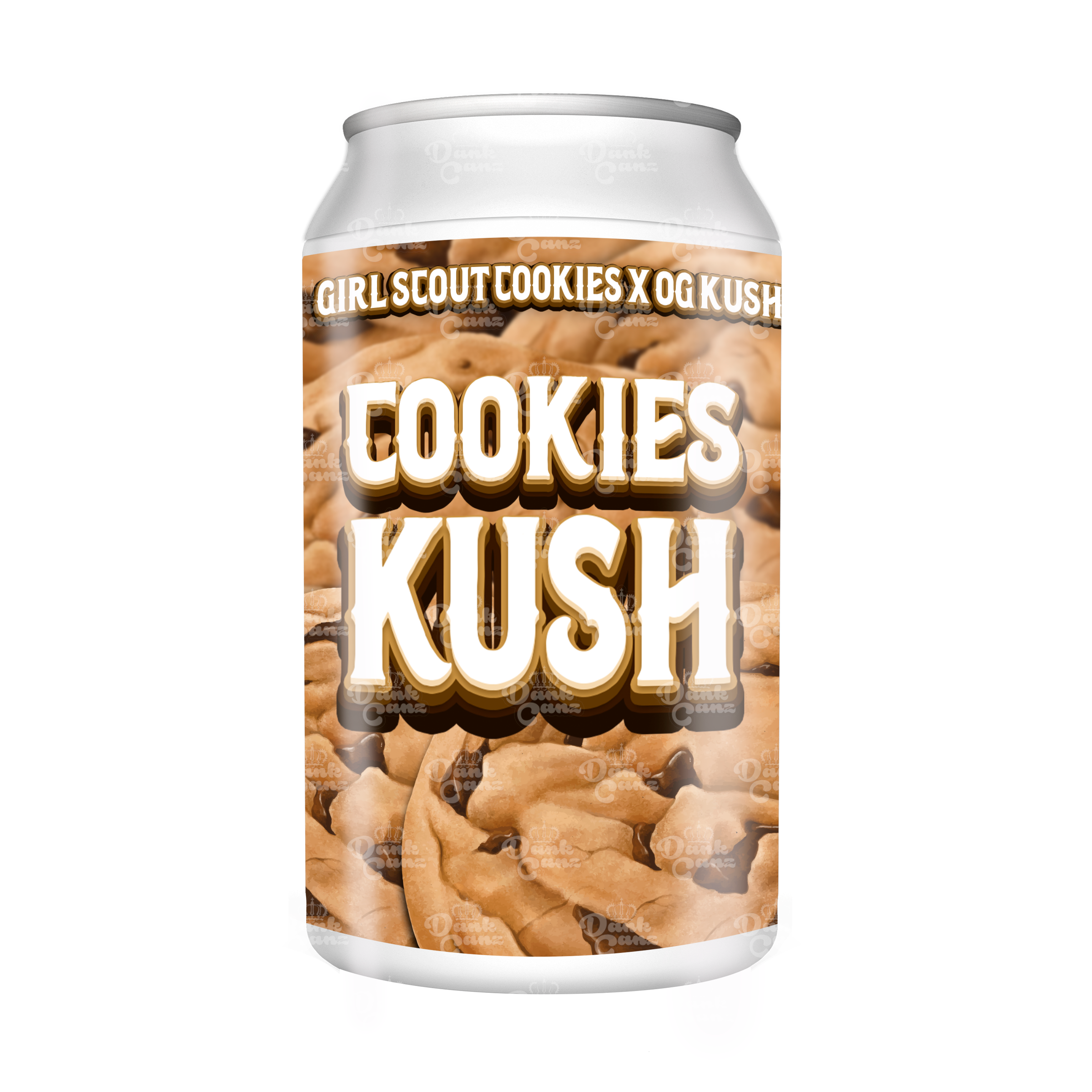 Cookies Kush 3.5g Plastic Soda Cans - DC Packaging Custom Cannabis Packaging