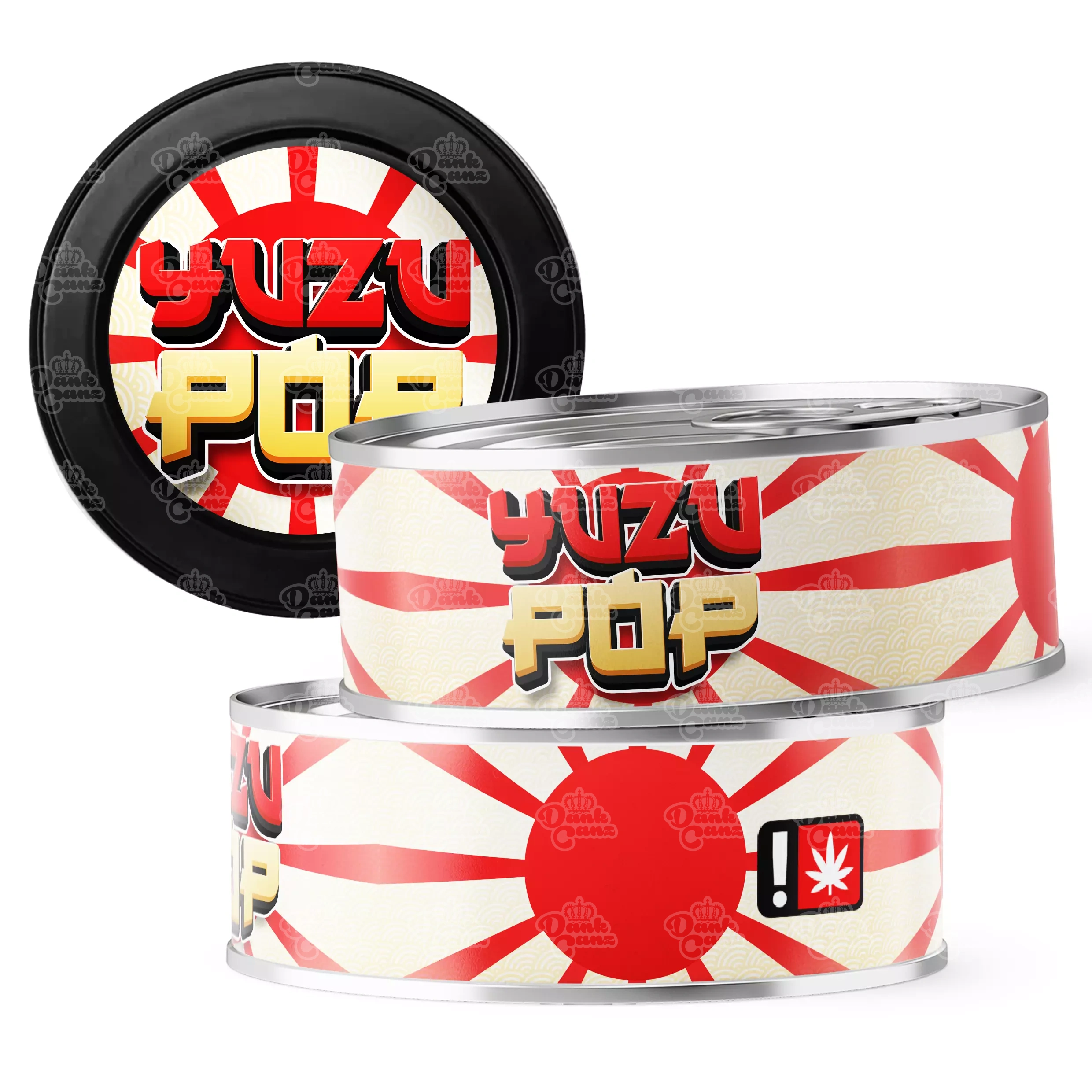 Yuzu Pop 3.5g Self Seal Tins - DC Packaging Custom Cannabis Packaging