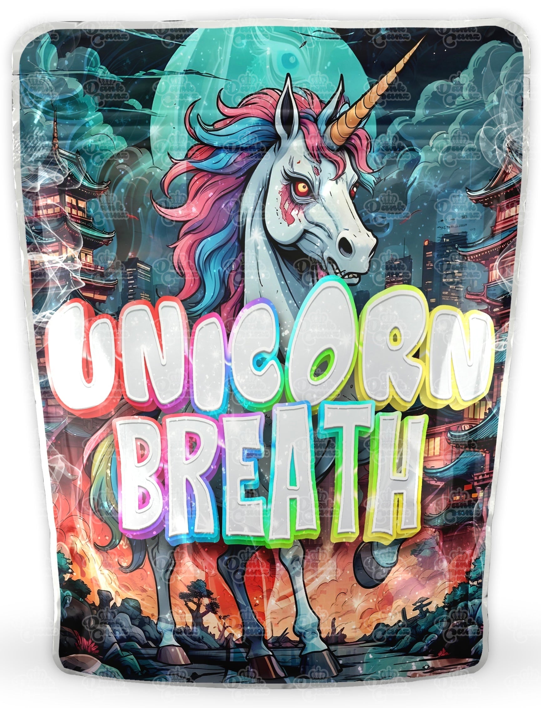Unicorn Breath Mylar Bags - DC Packaging Custom Cannabis Packaging
