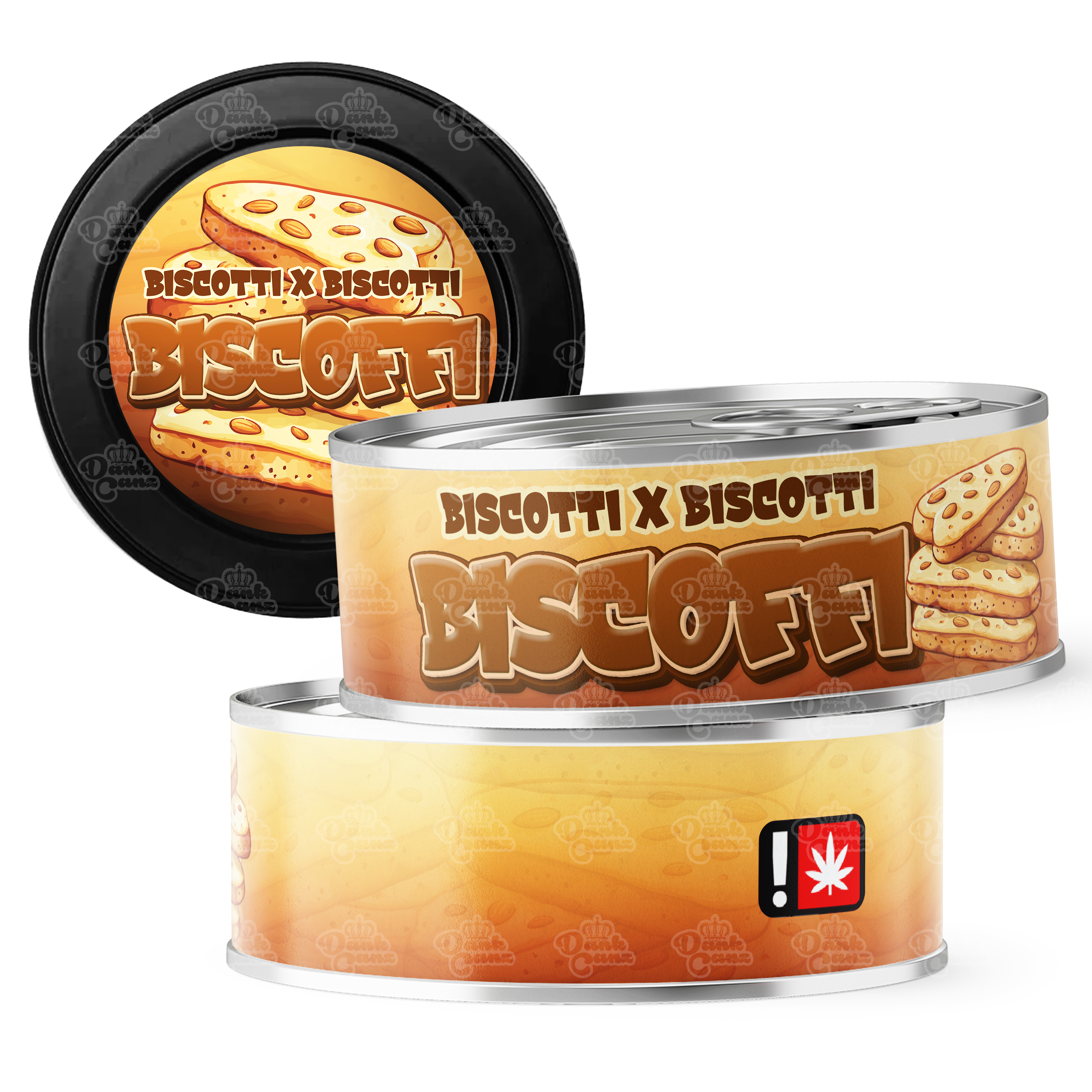 Biscoffi 3.5g Self Seal Tins - DC Packaging Custom Cannabis Packaging