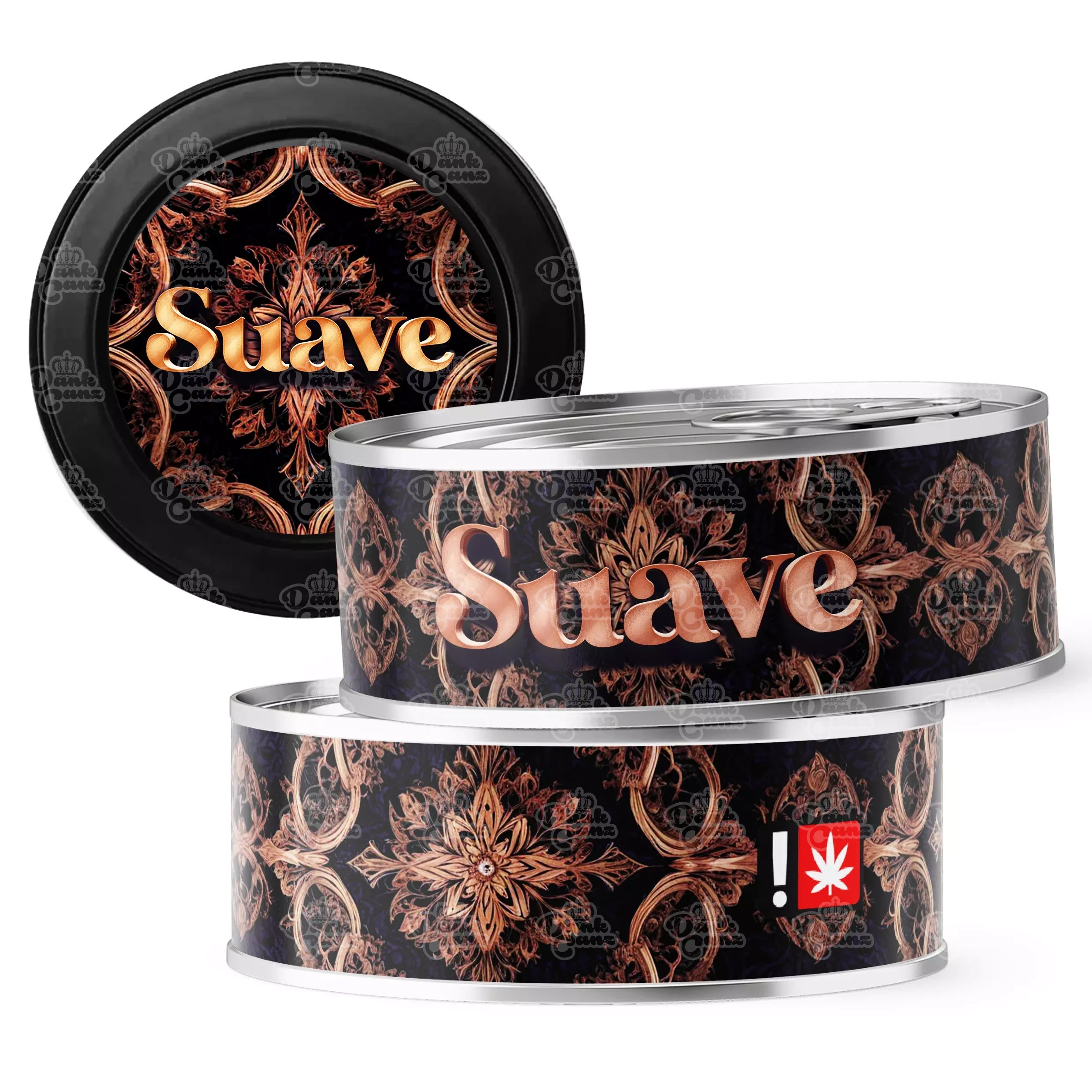 Suave 3.5g Self Seal Tins - DC Packaging Custom Cannabis Packaging
