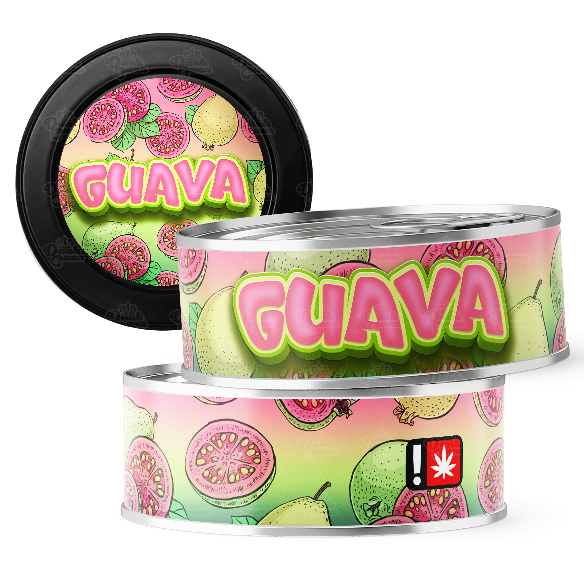 Guava 3.5g Self Seal Tins - DC Packaging Custom Cannabis Packaging