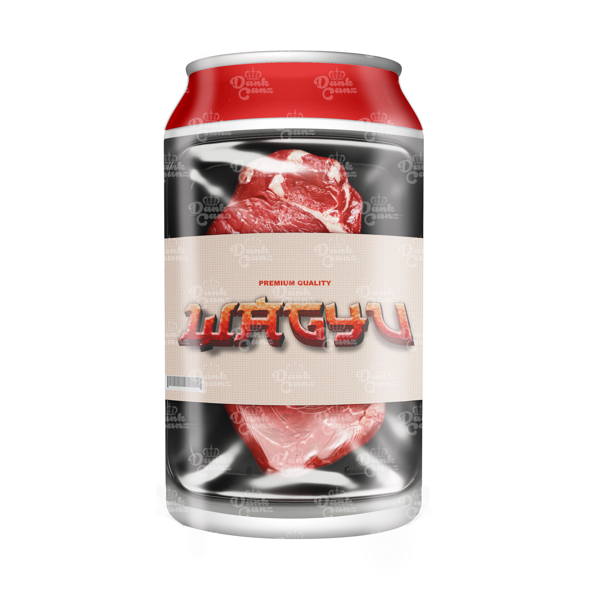 Wagyu 3.5g Plastic Soda Cans - DC Packaging Custom Cannabis Packaging