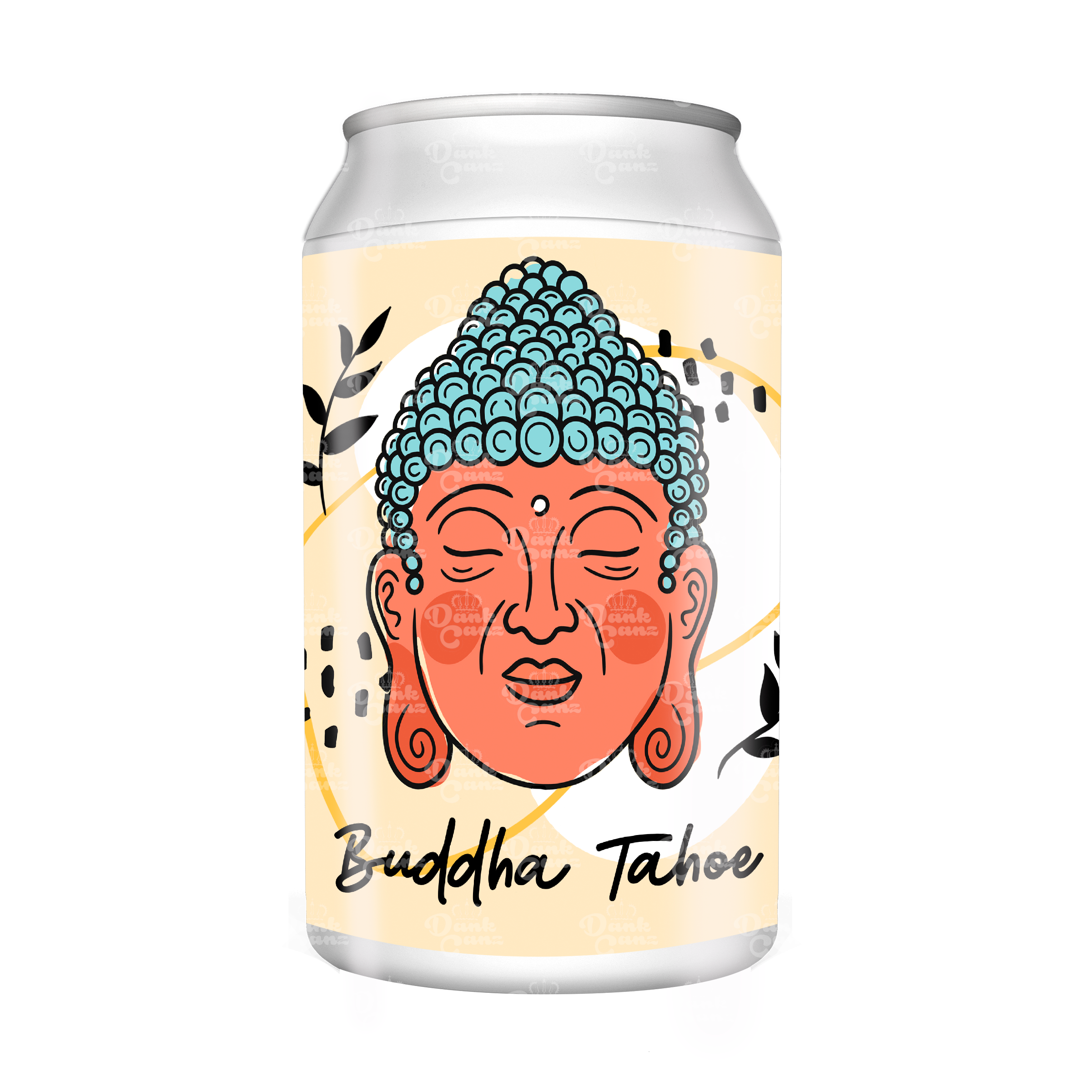 Buddha Tahoe 3.5g Plastic Soda Cans - DC Packaging Custom Cannabis Packaging