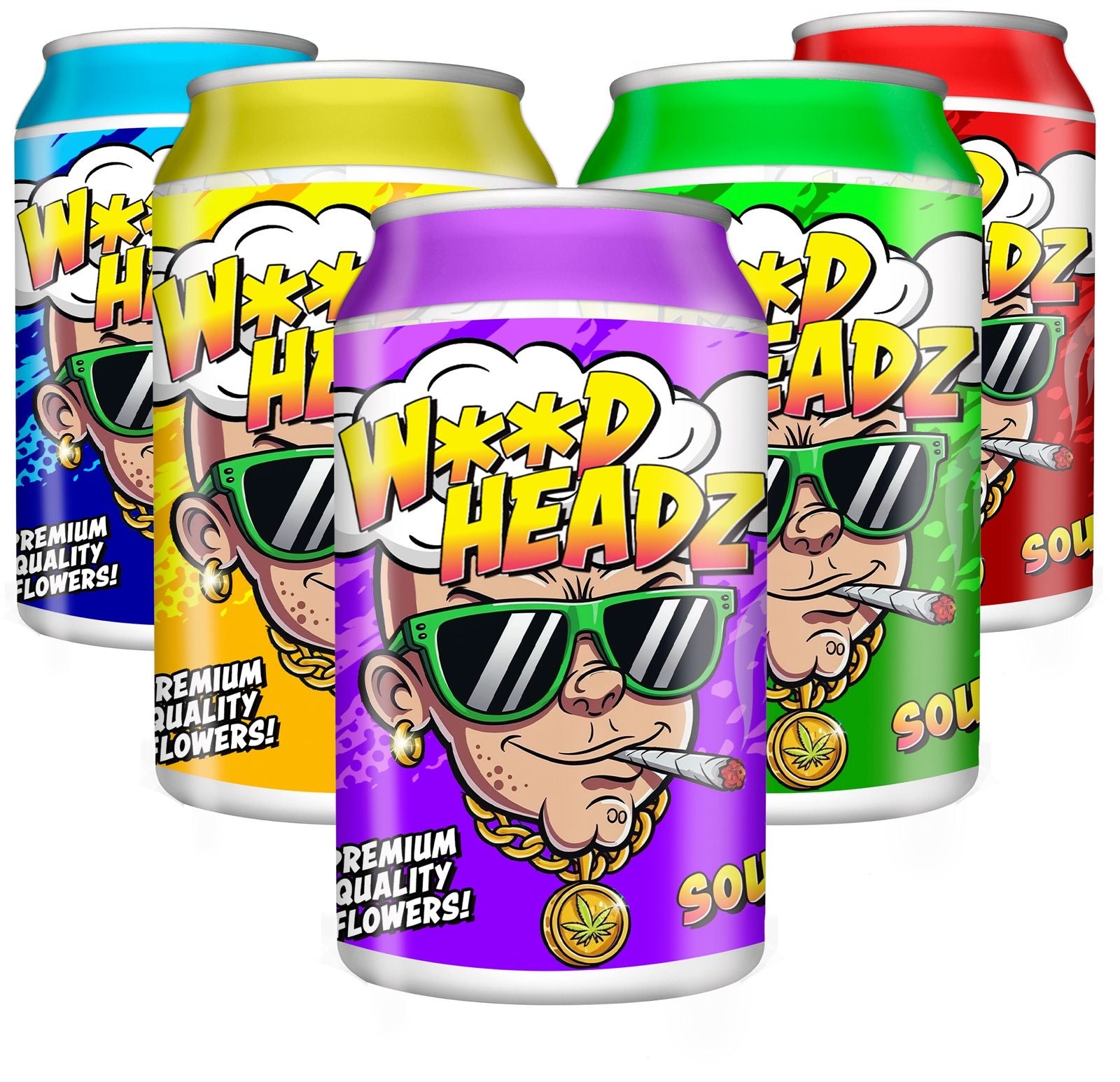 W33dheadz 3.5g Plastic Stash Cans - DC Packaging Custom Cannabis Packaging