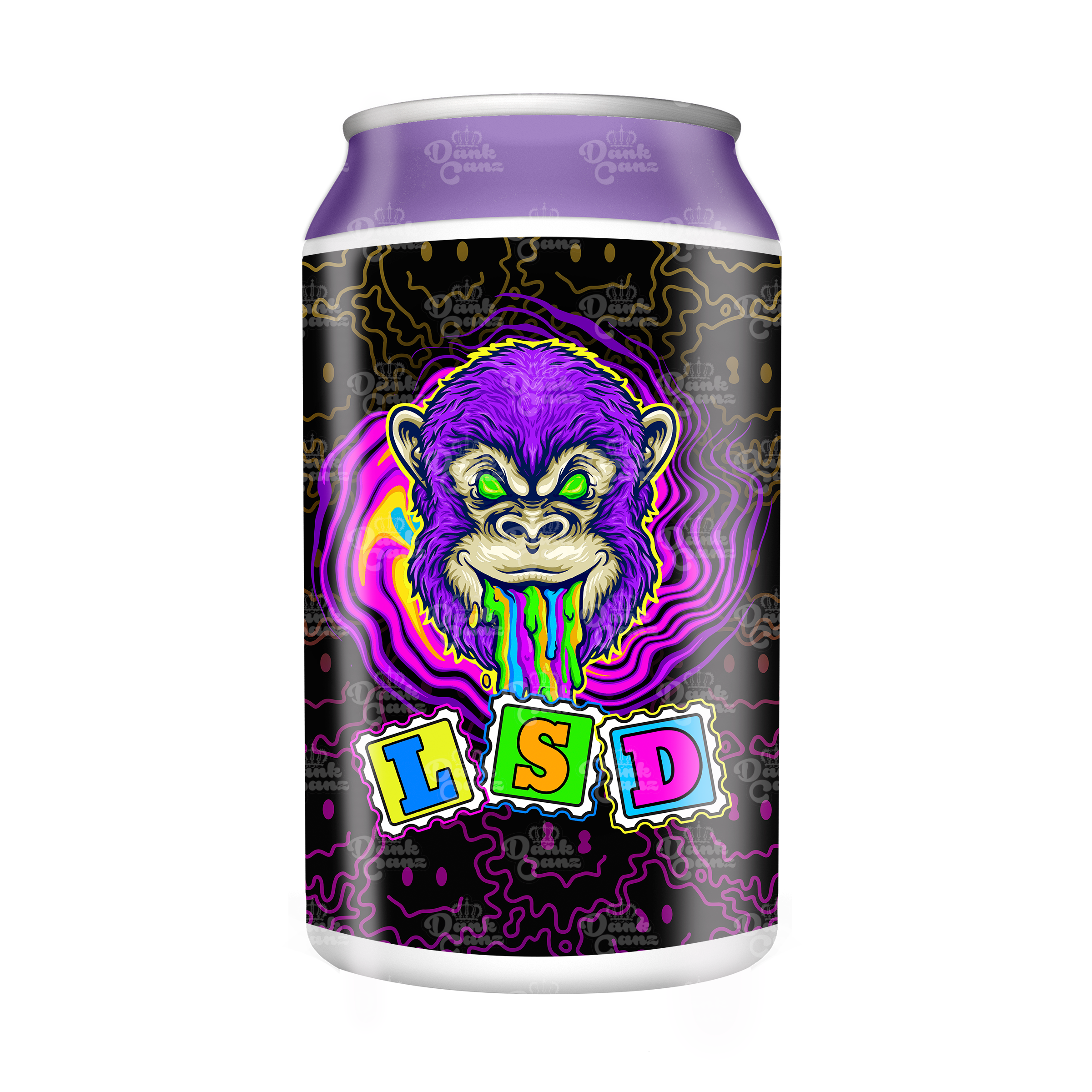 LSD 3.5g Plastic Soda Cans - DC Packaging Custom Cannabis Packaging