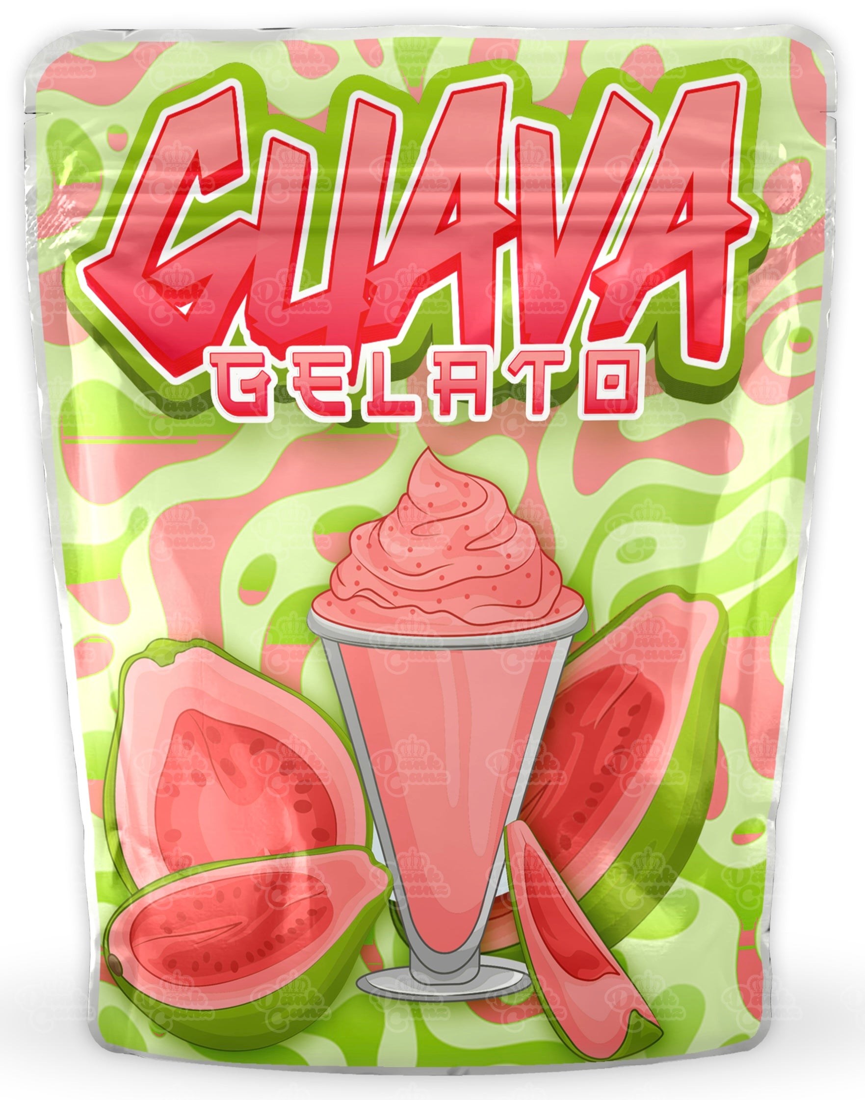 Guava Gelato Mylar Bags - DC Packaging Custom Cannabis Packaging