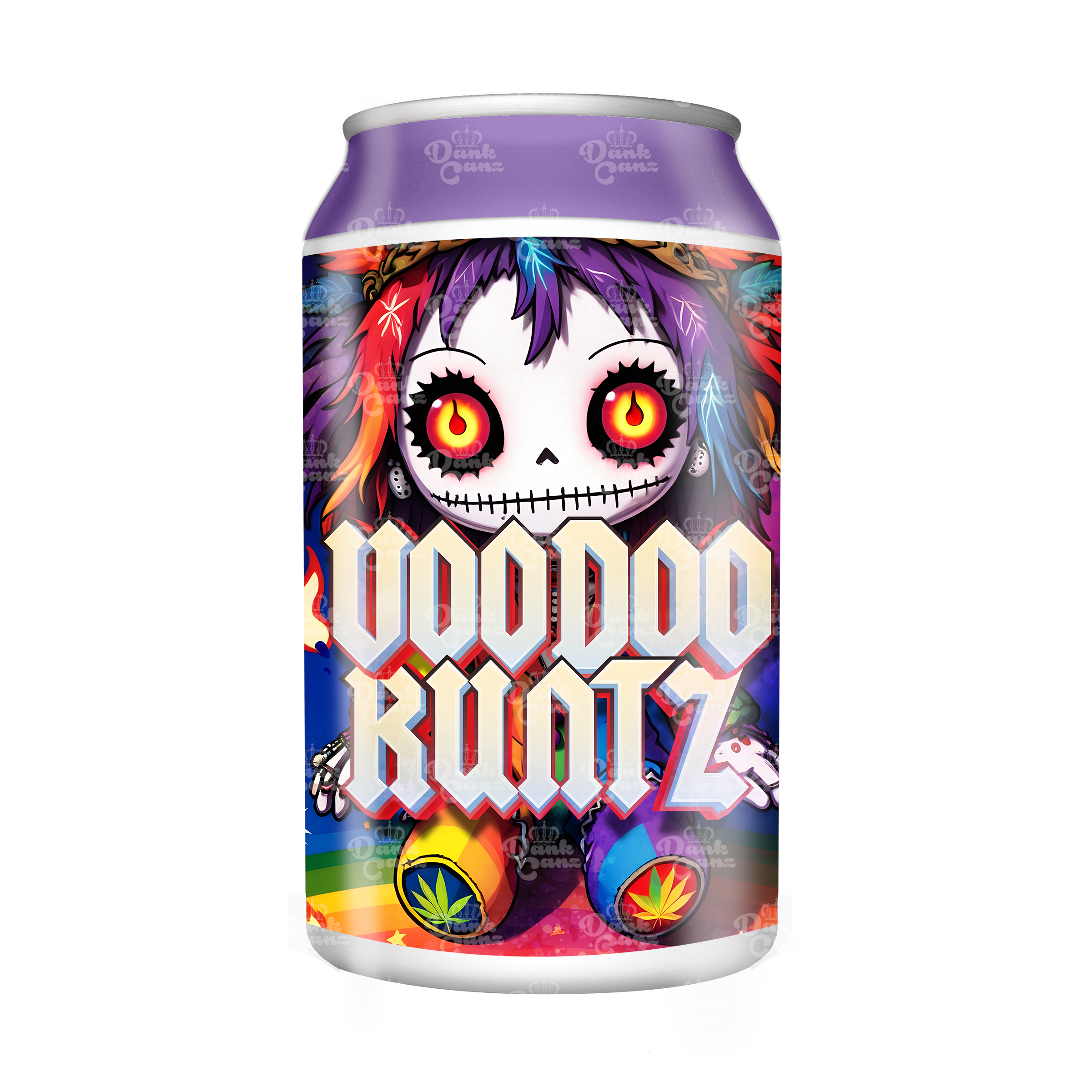 Vodoo Runtz 3.5g Plastic Soda Cans - DC Packaging Custom Cannabis Packaging