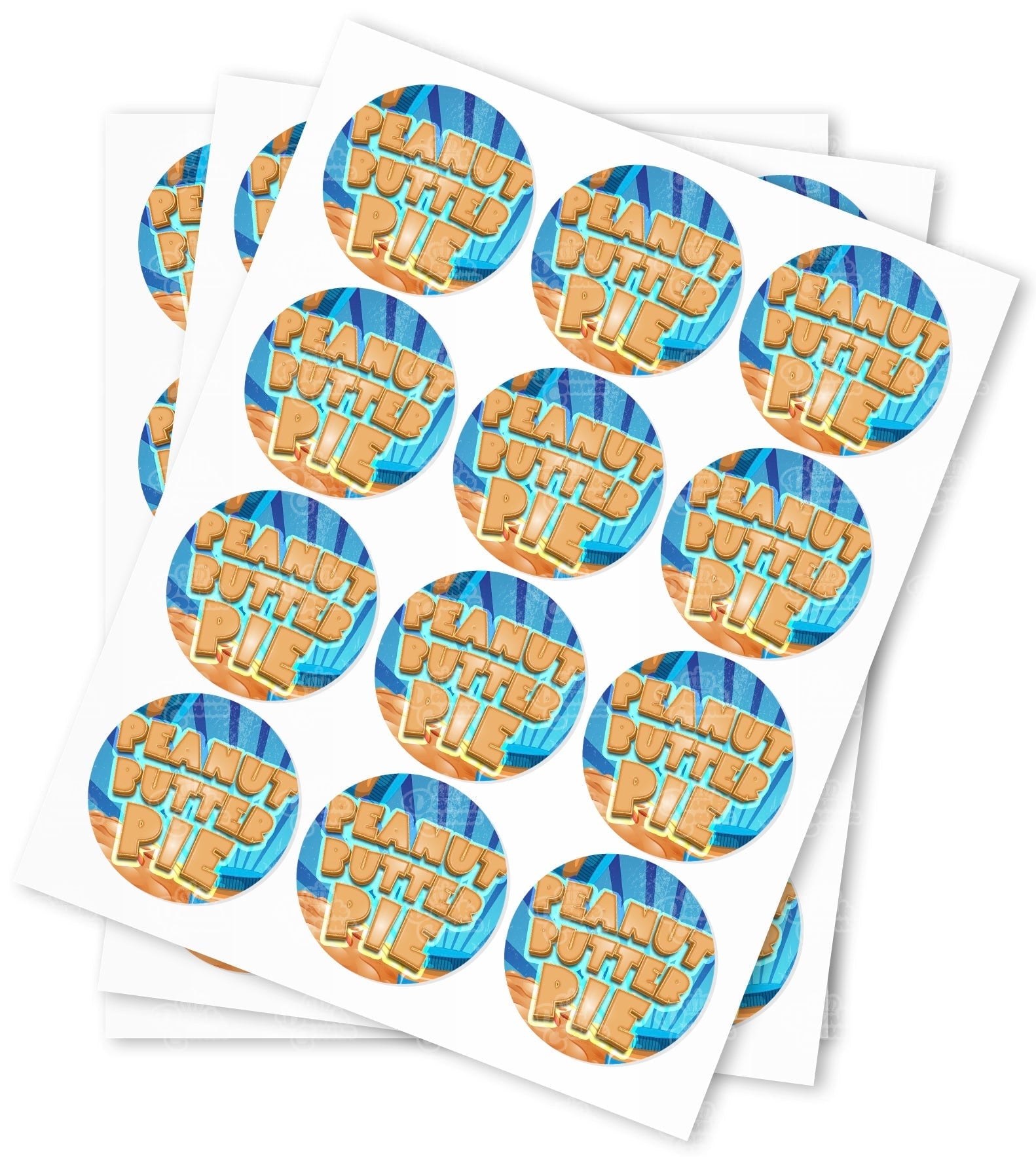 Peanut Butter Pie Strain Stickers - DC Packaging Custom Cannabis Packaging