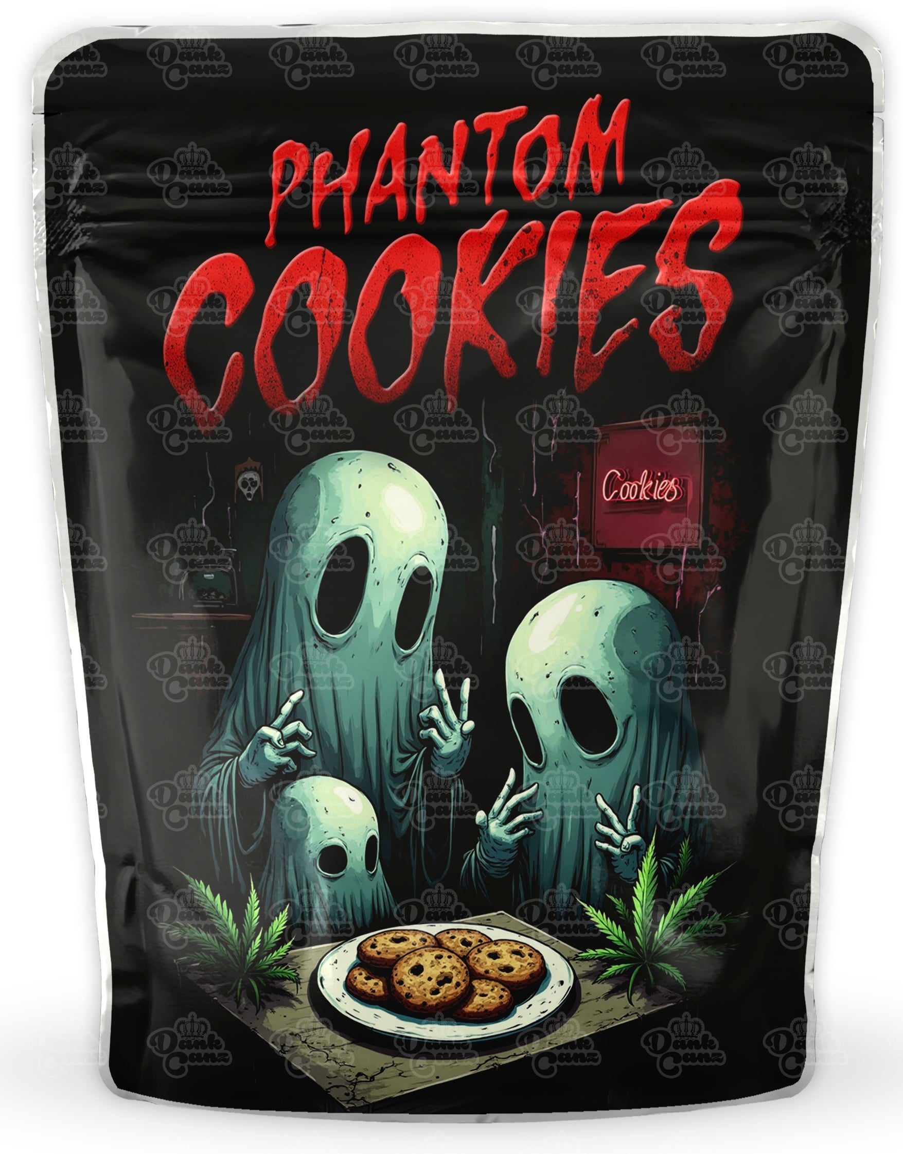 Phantom Cookies Mylar Bags - DC Packaging Custom Cannabis Packaging
