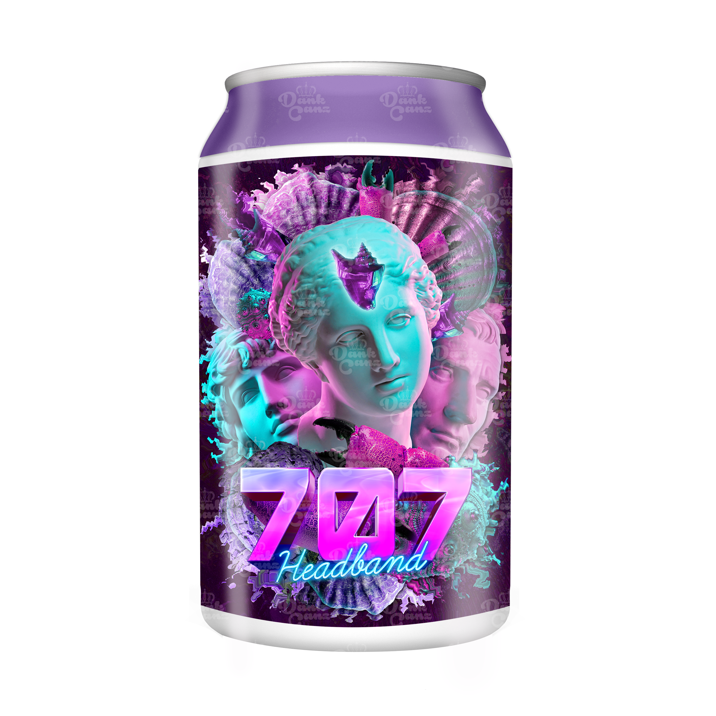 707 Headband 3.5g Plastic Soda Cans - DC Packaging Custom Cannabis Packaging
