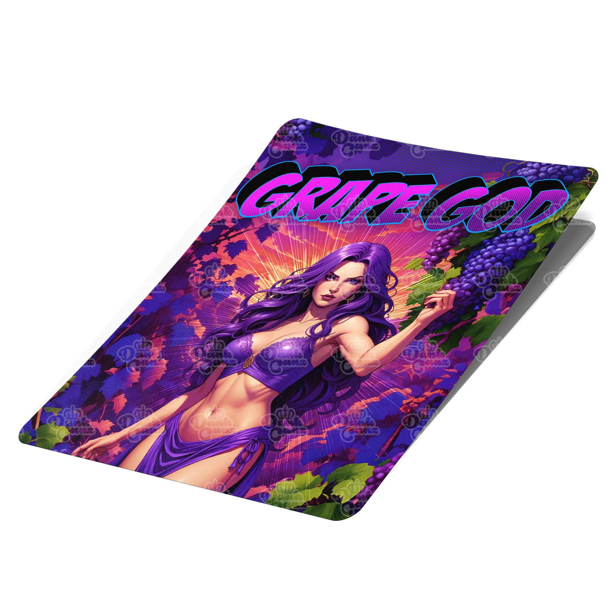 Grape God Mylar Bag Labels - Labels only - DC Packaging Custom Cannabis Packaging