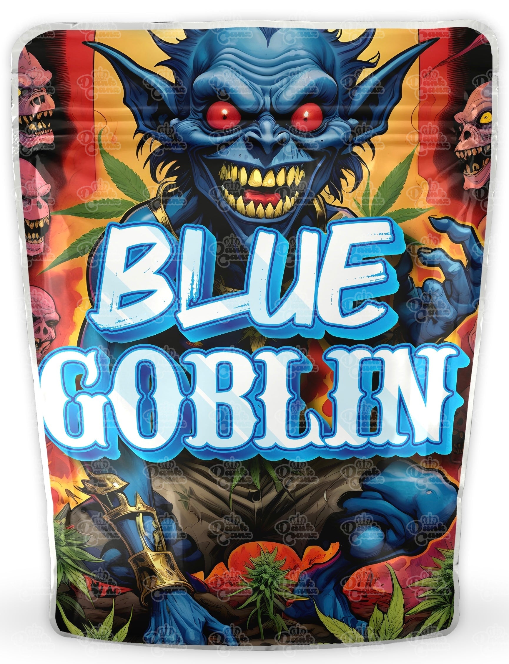 Blue Goblin Mylar Bags - DC Packaging Custom Cannabis Packaging