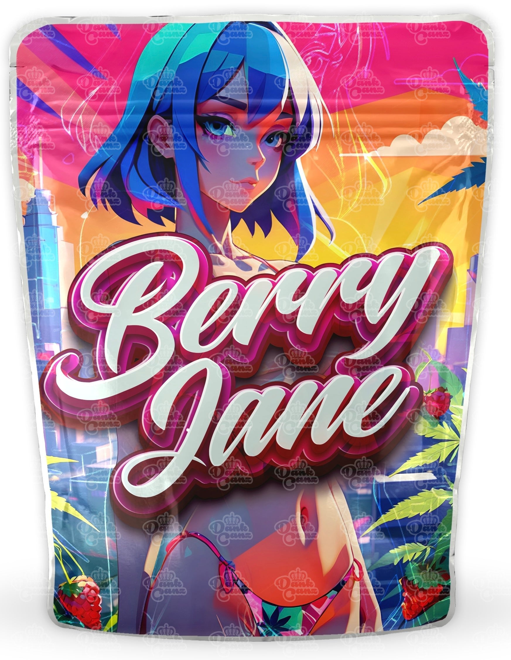 Berry Jane Mylar Bags - DC Packaging Custom Cannabis Packaging