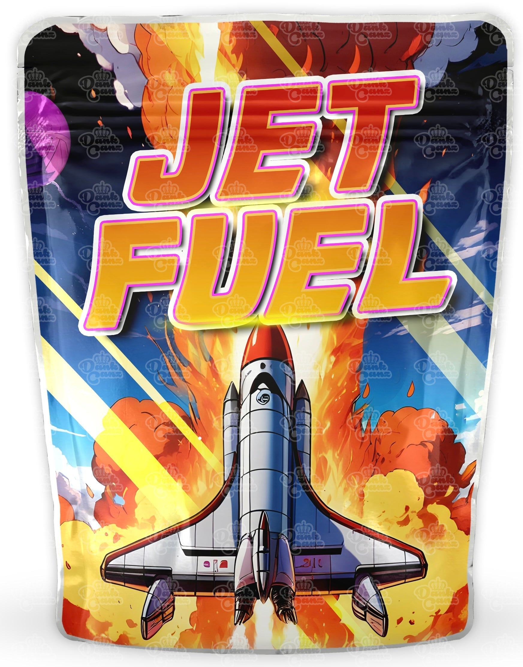 Jet Fuel Mylar Bags - DC Packaging Custom Cannabis Packaging