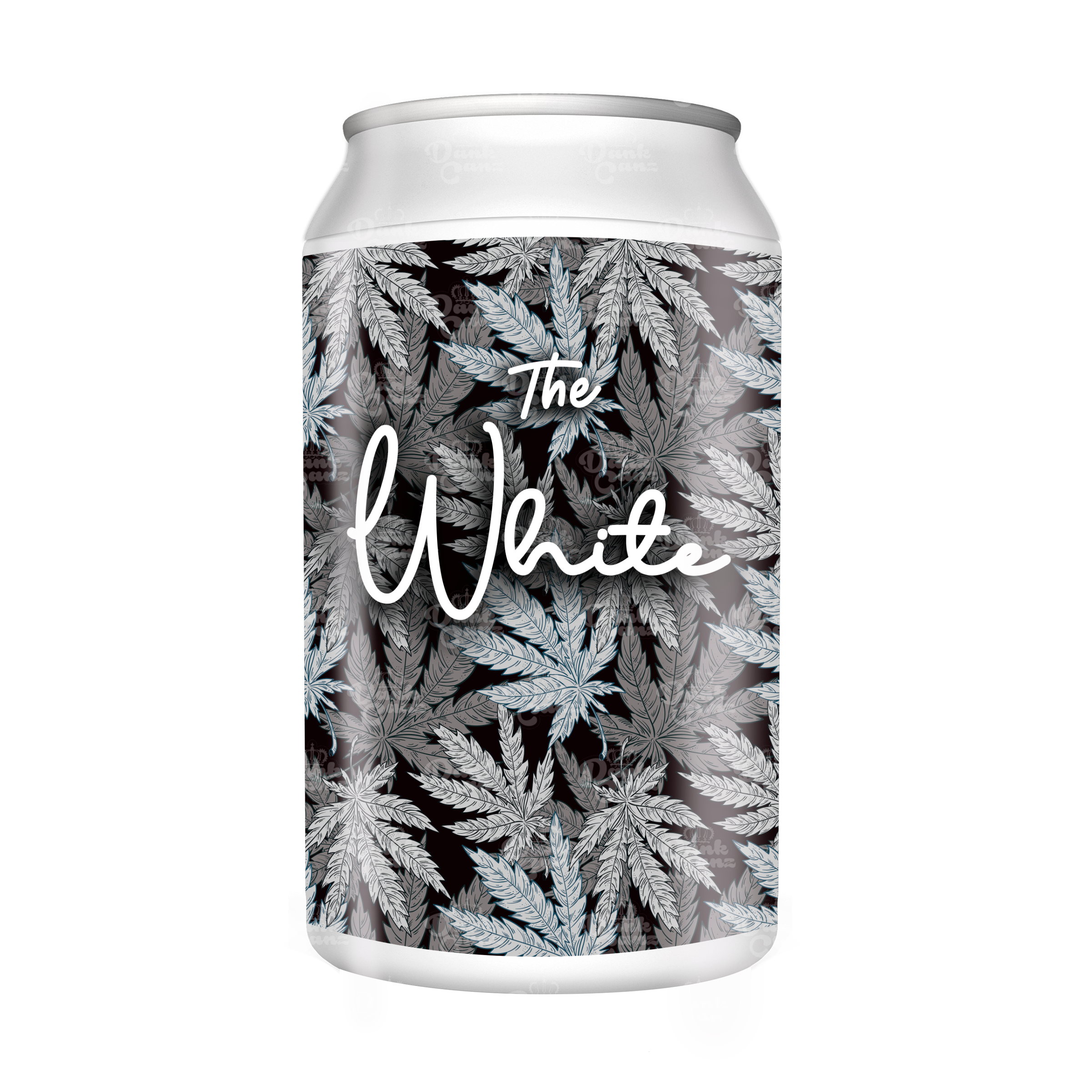 The White 3.5g Plastic Soda Cans - DC Packaging Custom Cannabis Packaging