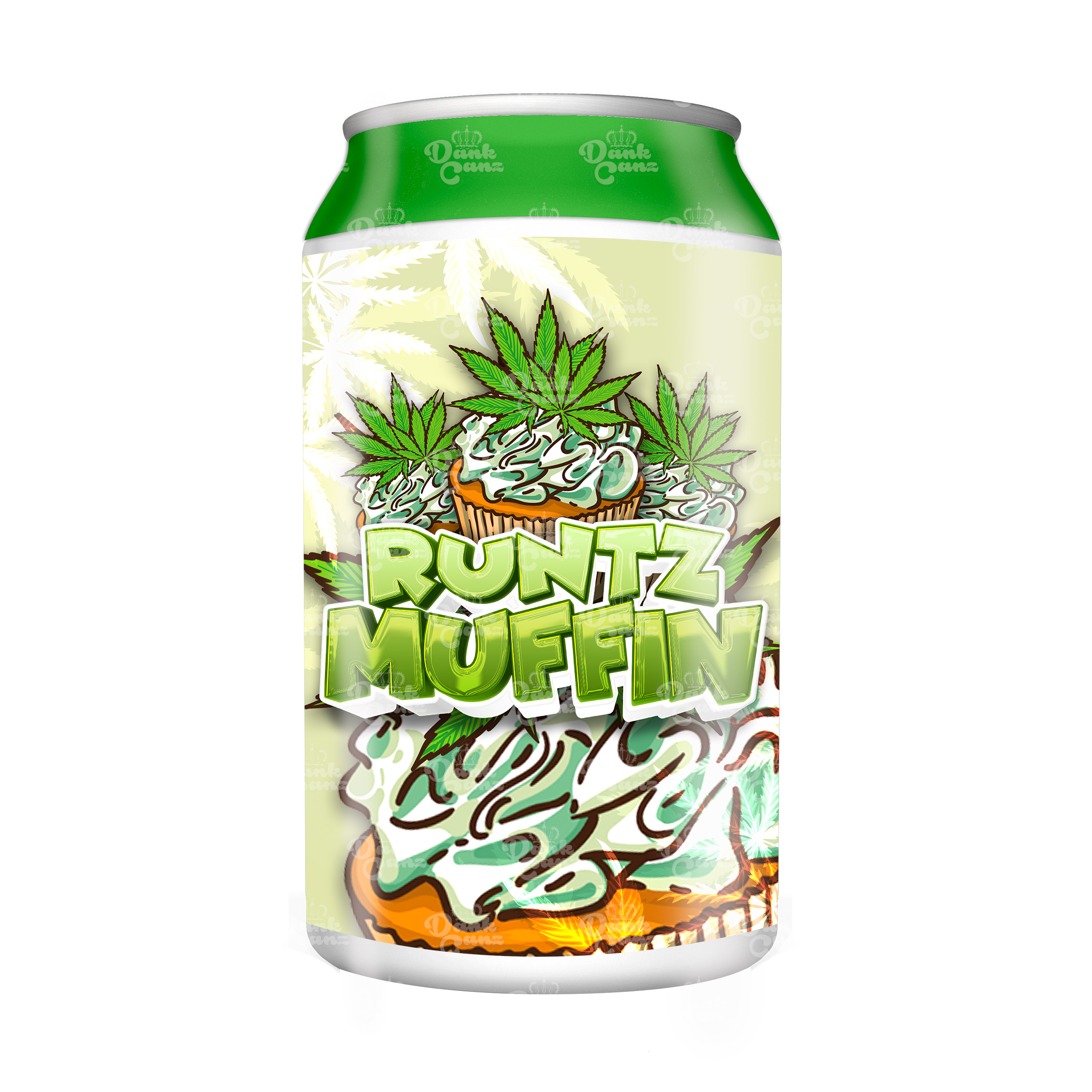 Runtz Muffin 3.5g Plastic Soda Cans - DC Packaging Custom Cannabis Packaging