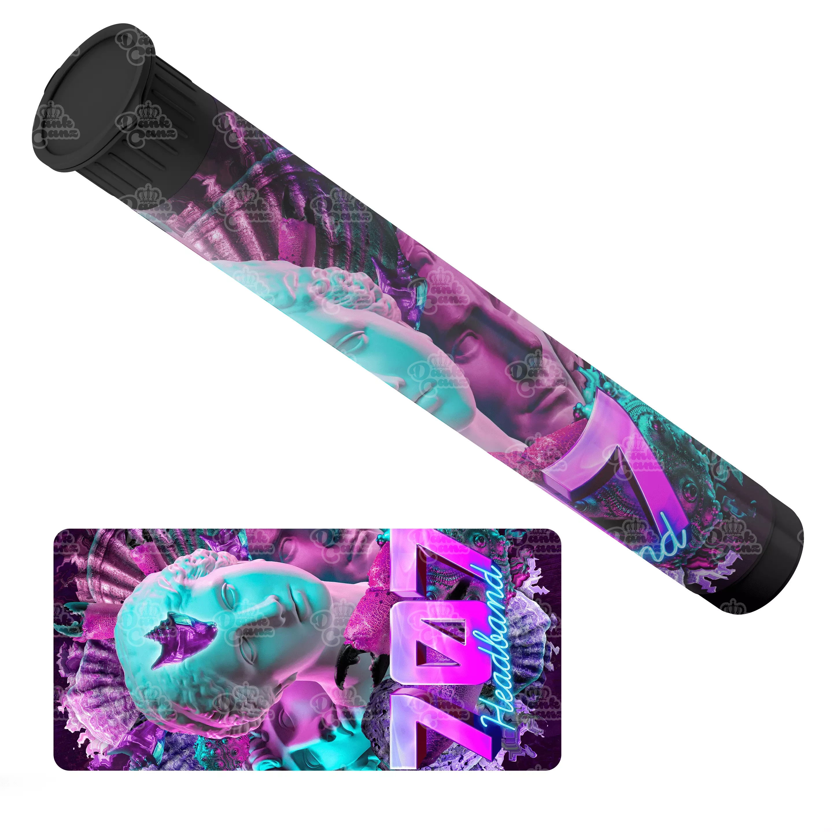 707 Headband Pre Roll Tubes - Labelled - DC Packaging Custom Cannabis Packaging