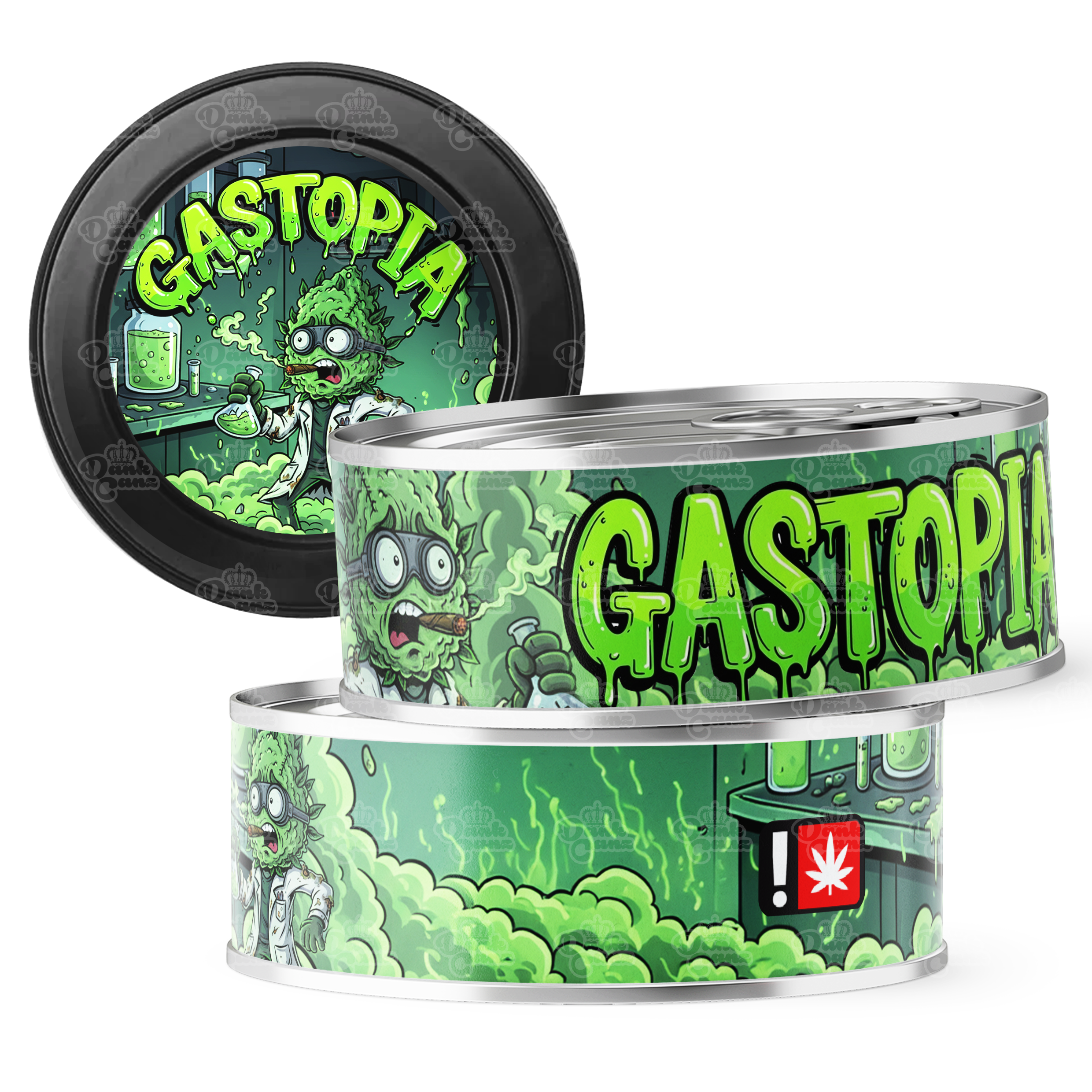 Gastopia 3.5g Self Seal Tins - DC Packaging Custom Cannabis Packaging