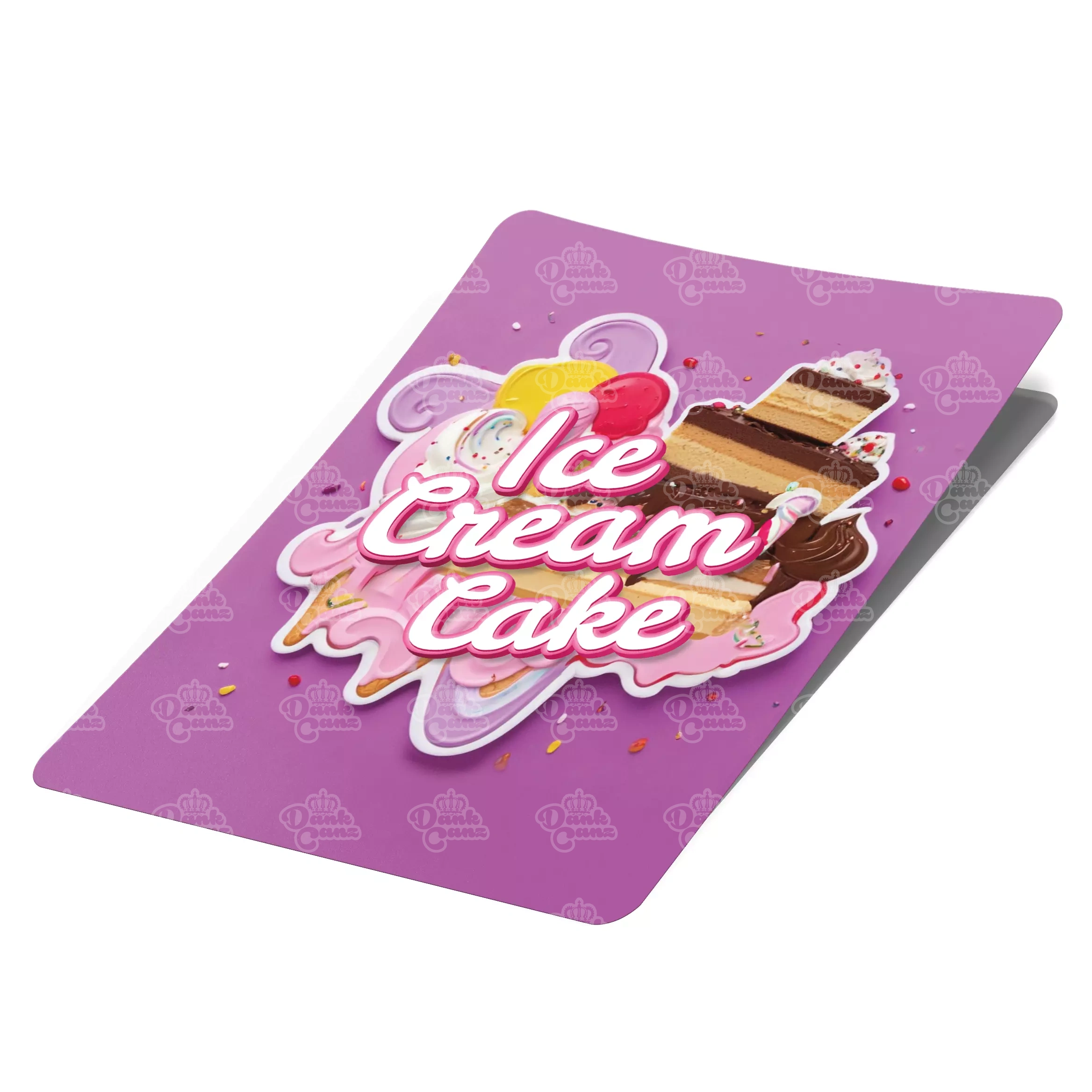 Ice Cream Cake Mylar Bag Labels - Labels only - DC Packaging Custom Cannabis Packaging