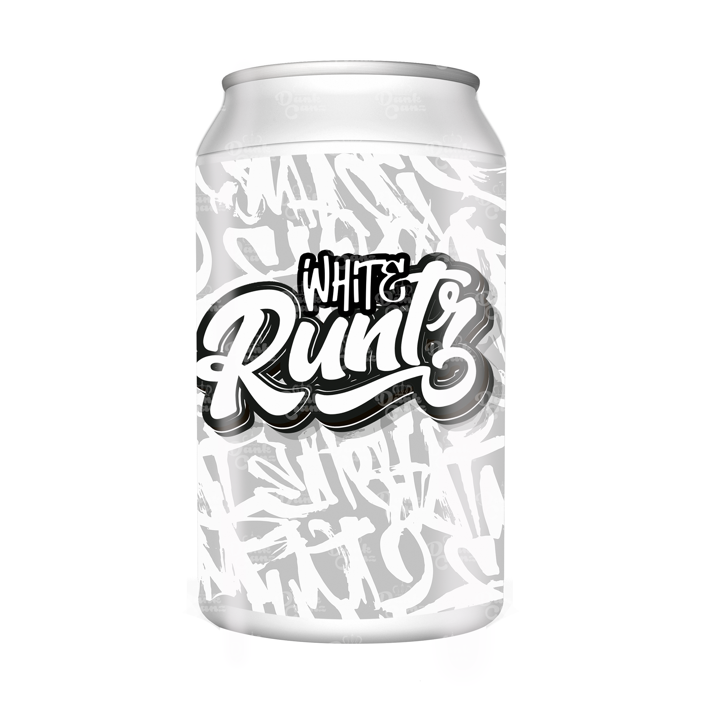 White Runtz 3.5g Plastic Soda Cans - DC Packaging Custom Cannabis Packaging
