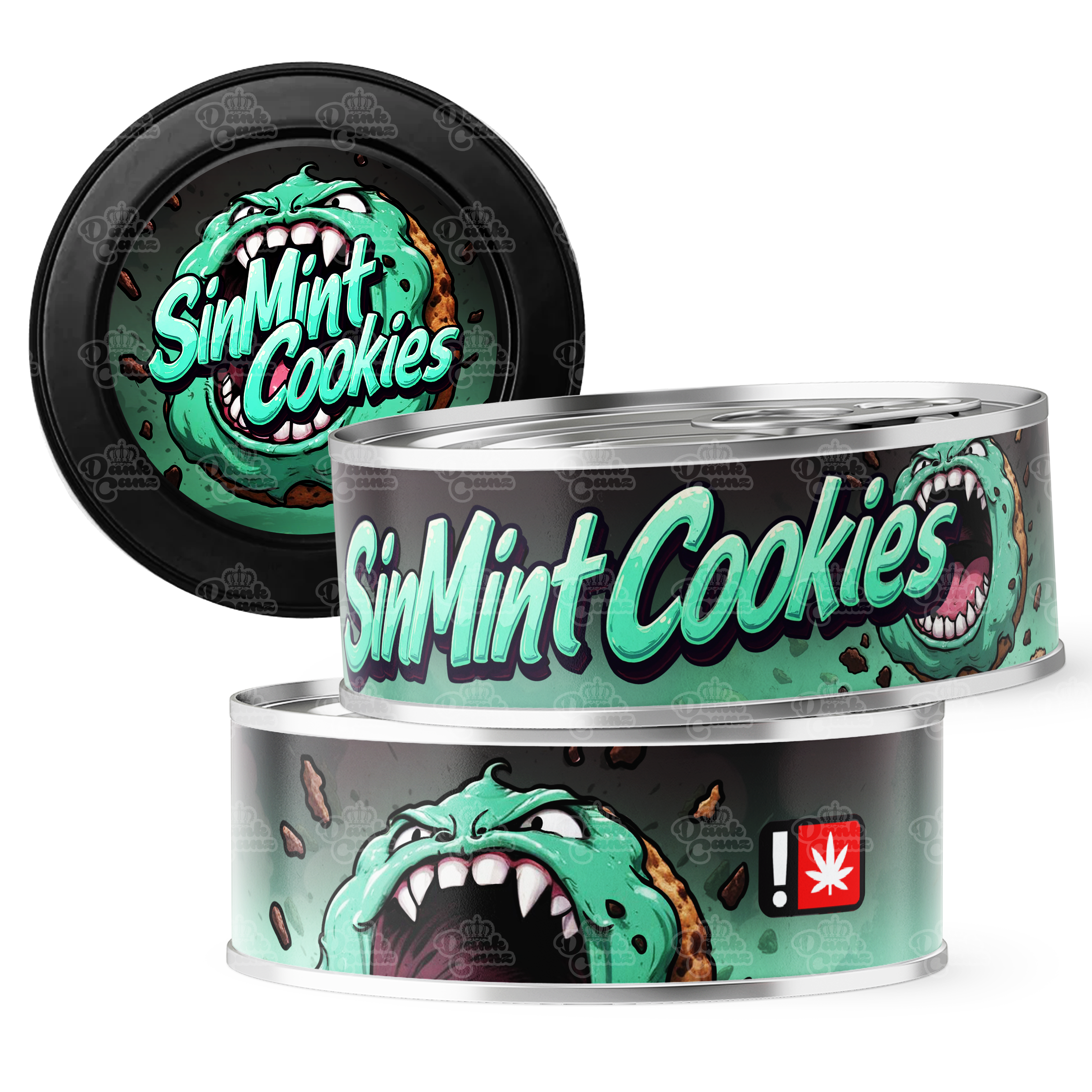 Sin Mint Cookies 3.5g Self Seal Tins - DC Packaging Custom Cannabis Packaging