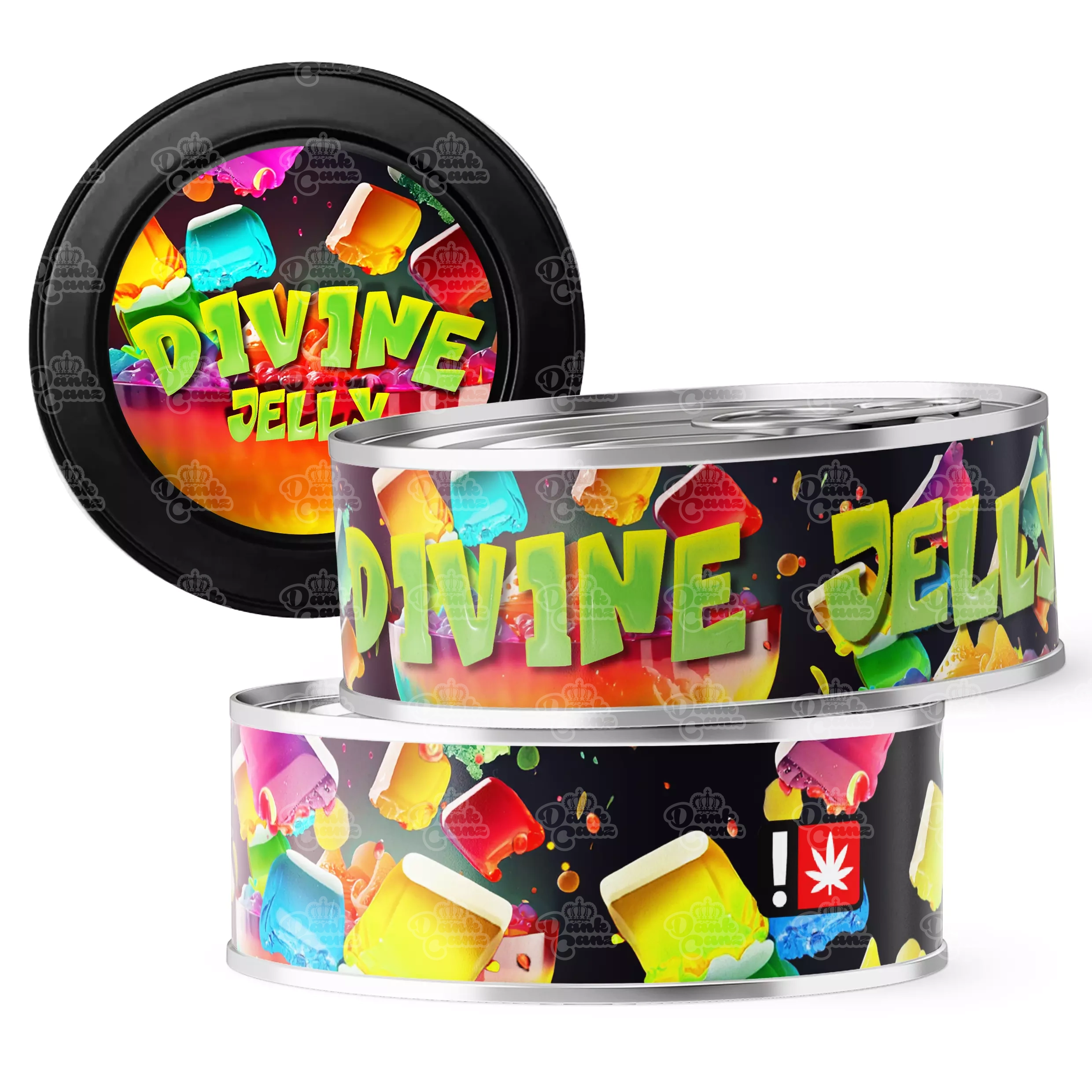 Divine Jelly 3.5g Self Seal Tins - DC Packaging Custom Cannabis Packaging