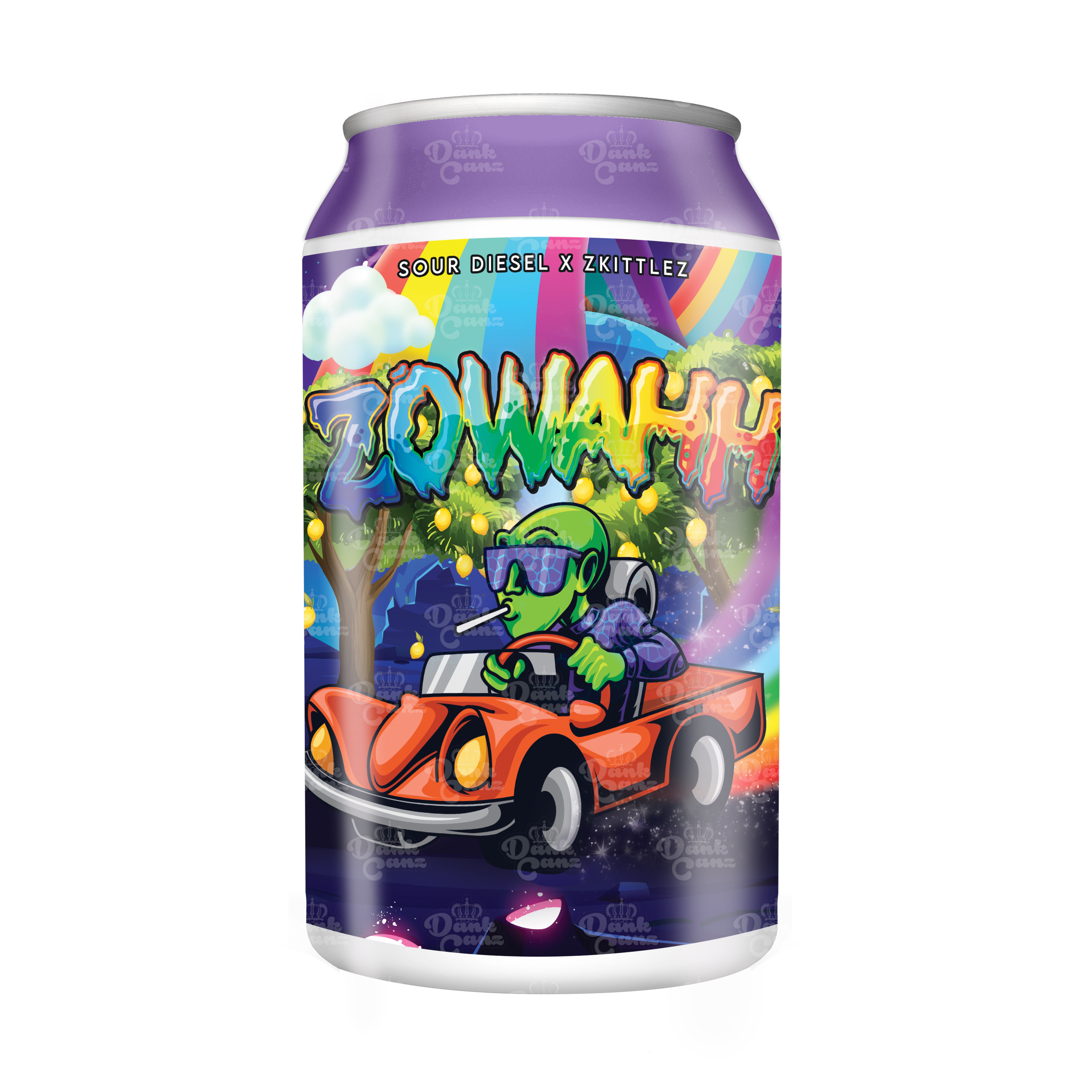 Zowahh 3.5g Plastic Soda Cans - DC Packaging Custom Cannabis Packaging