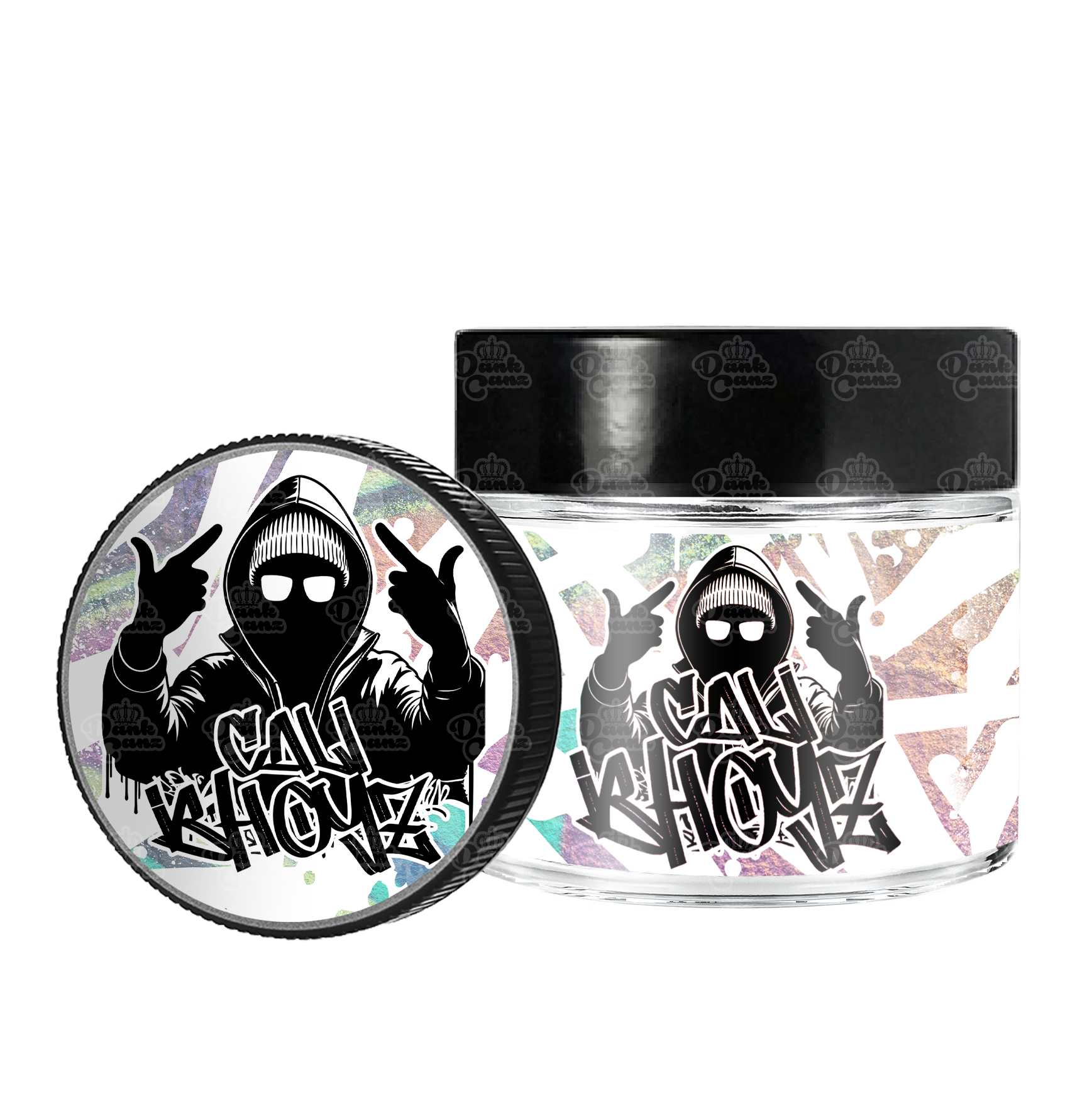 Cali Bhoyz 3.5g/60ml Glass Jars - Labelled - DC Packaging Custom Cannabis Packaging