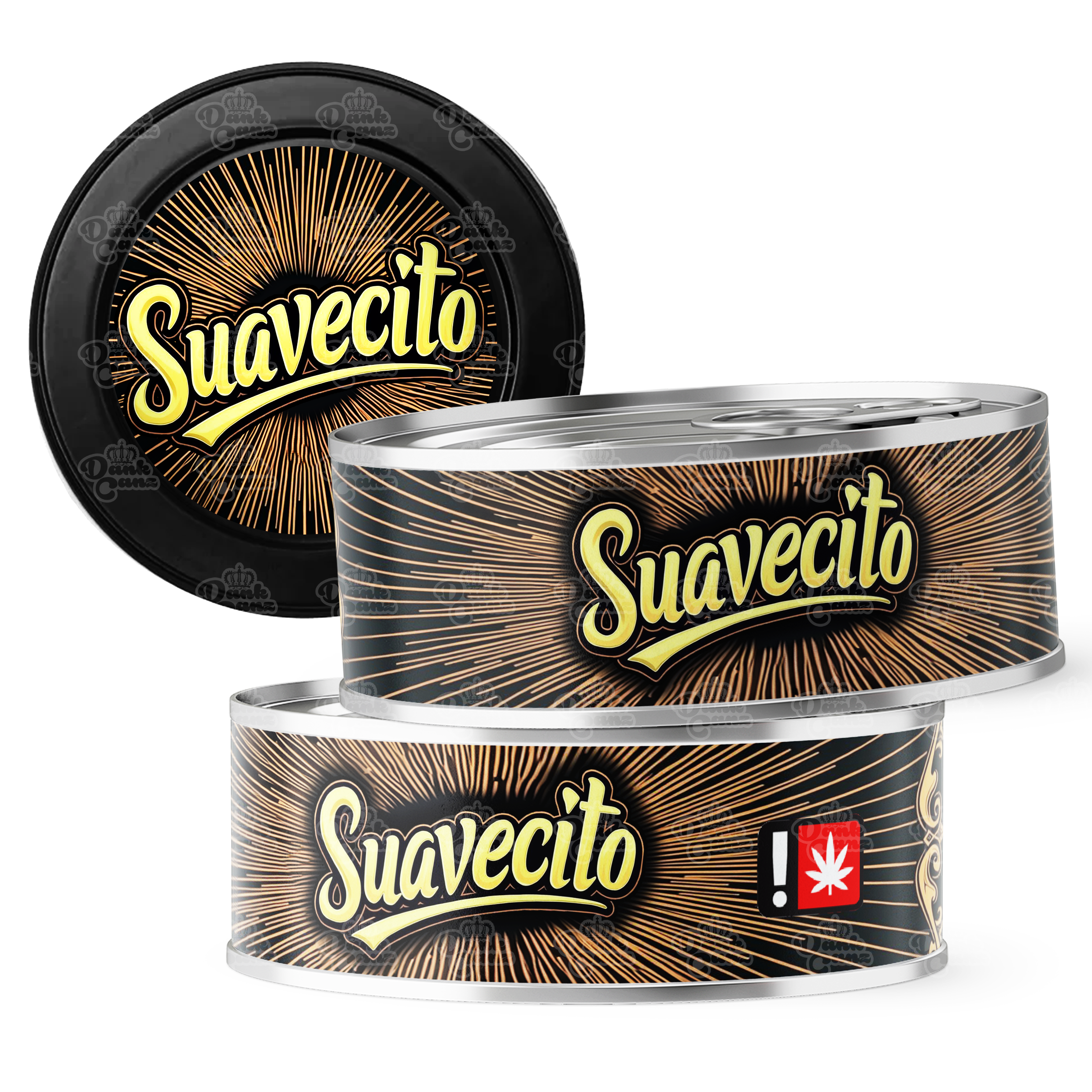 Suavecito 3.5g Self Seal Tins - DC Packaging Custom Cannabis Packaging