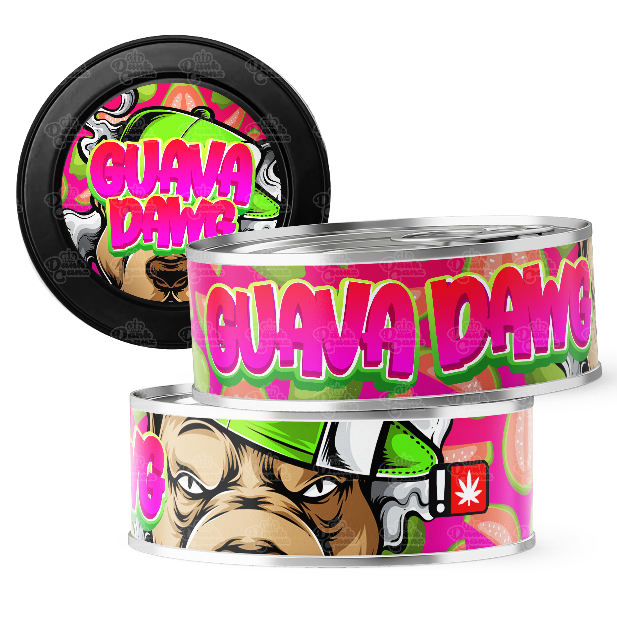 Guava Dawg 3.5g Self Seal Tins - DC Packaging Custom Cannabis Packaging
