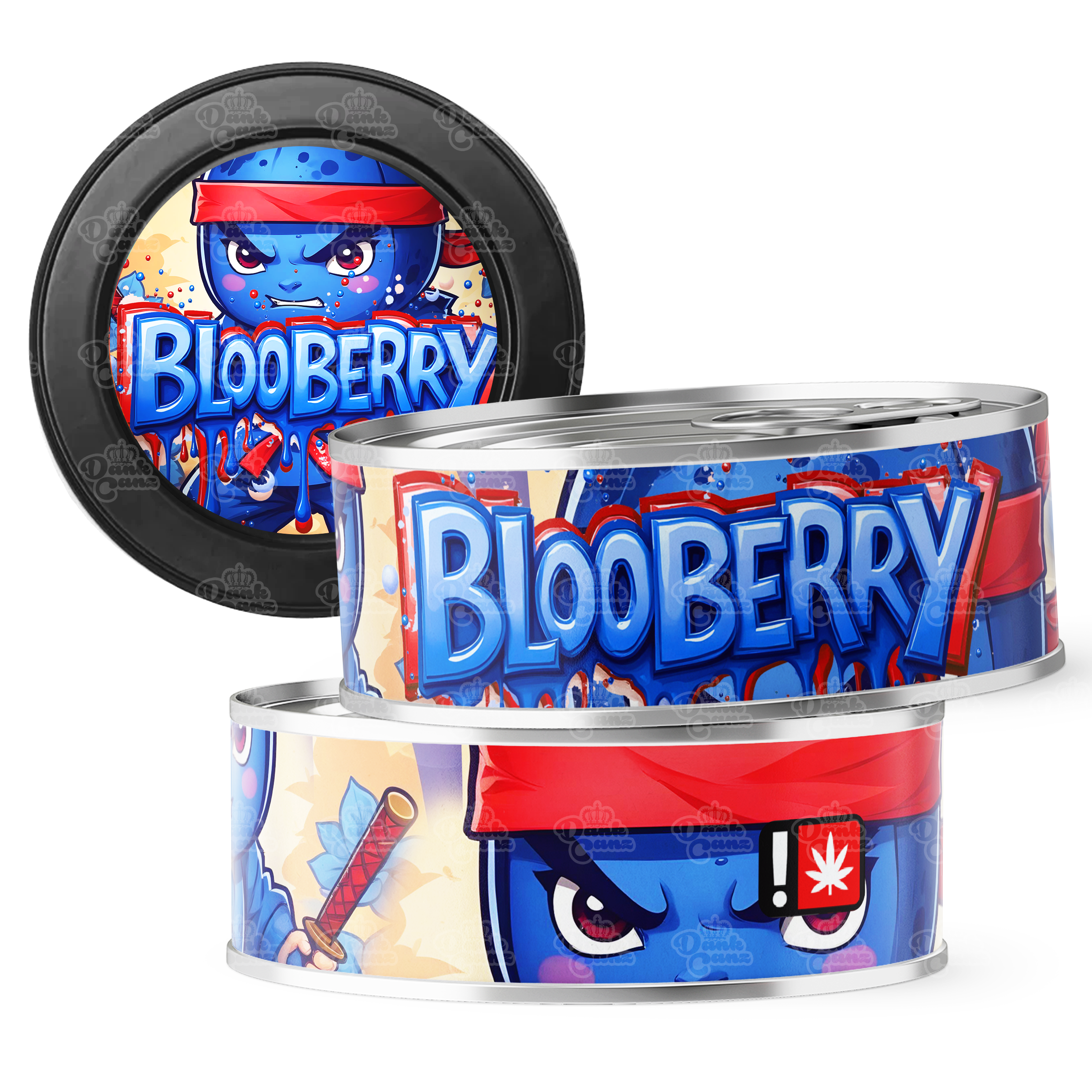 Blooberry 3.5g Self Seal Tins - DC Packaging Custom Cannabis Packaging