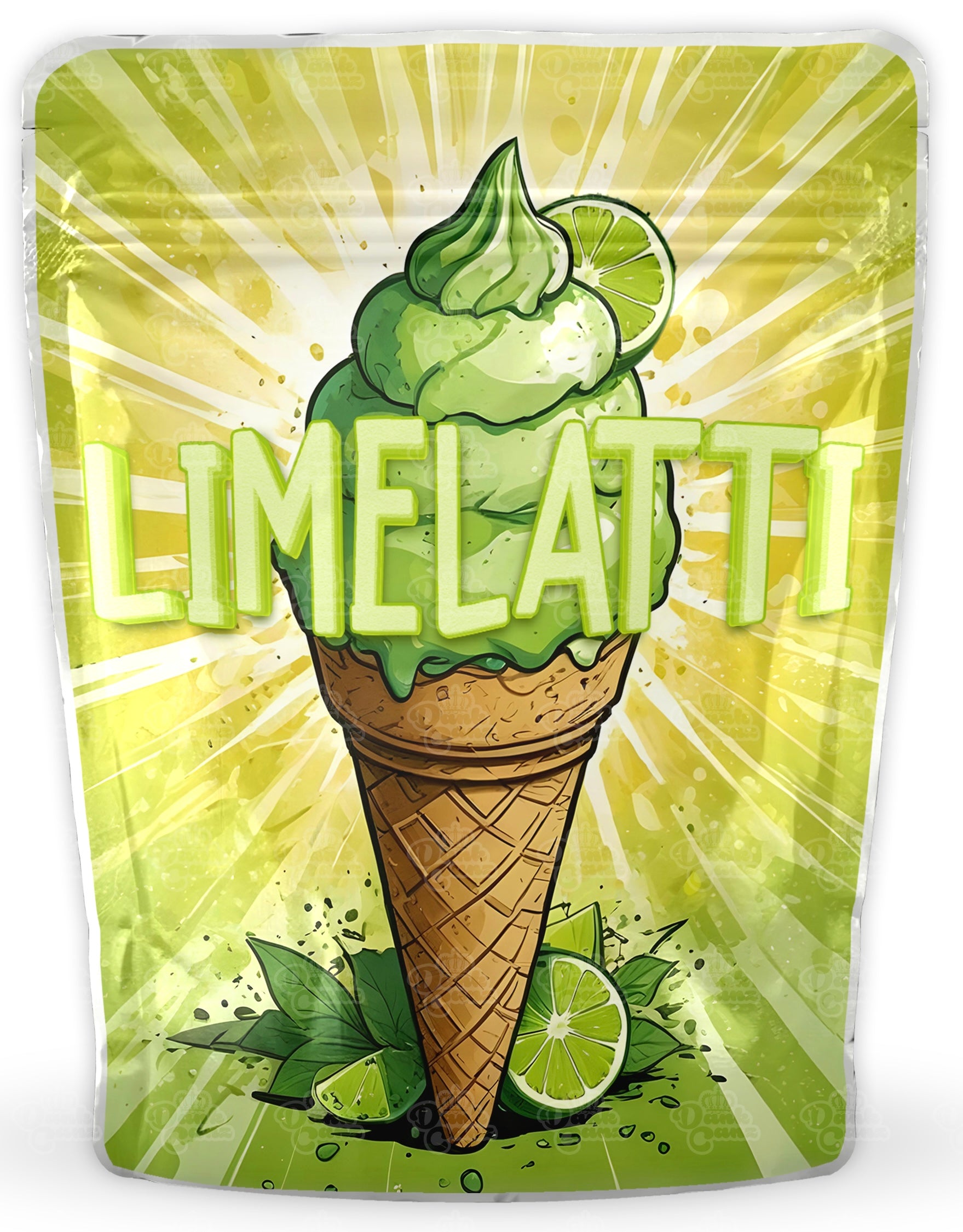 Limelatti Mylar Bags - DC Packaging Custom Cannabis Packaging