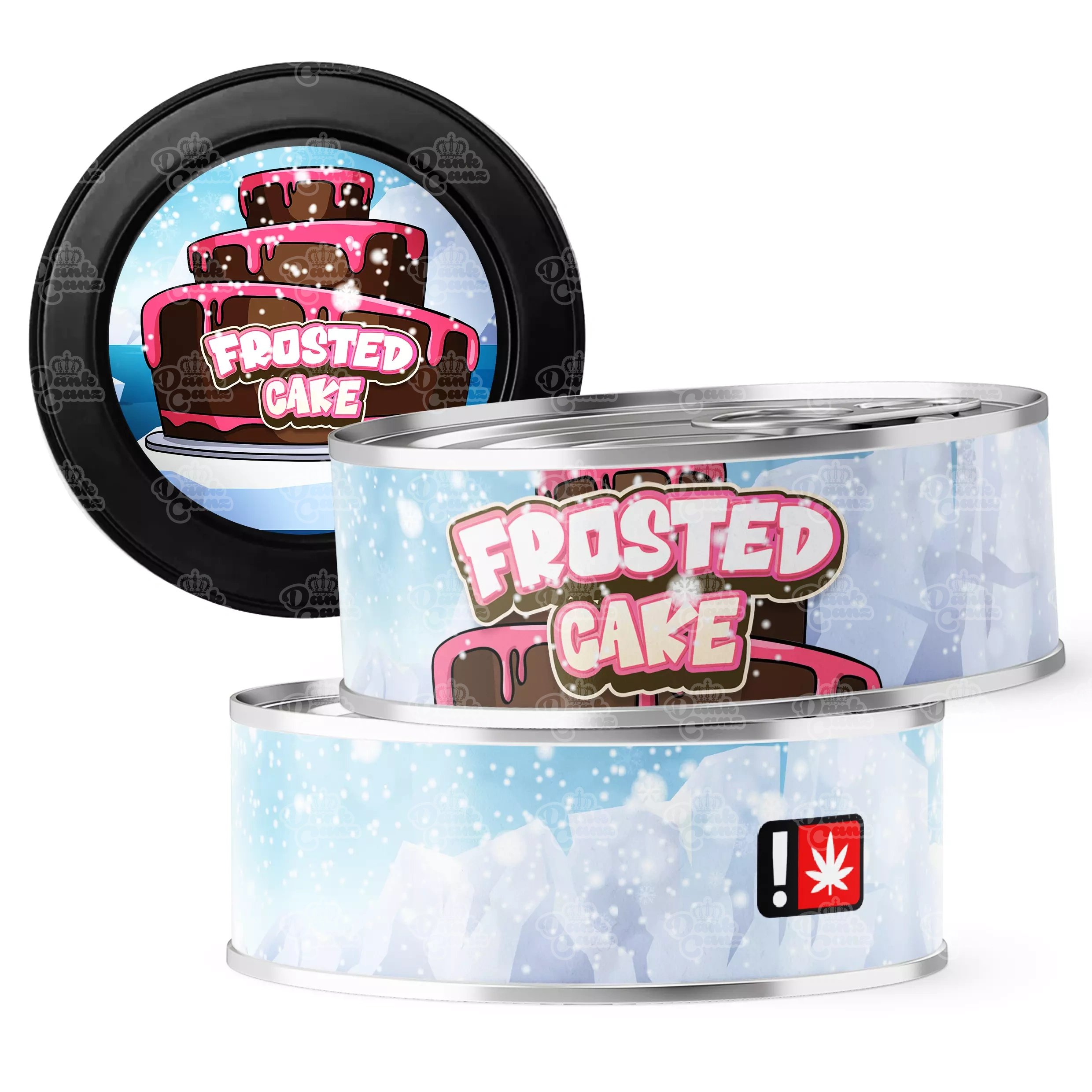 Frosted Cookies 3.5g Self Seal Tins - DC Packaging Custom Cannabis Packaging