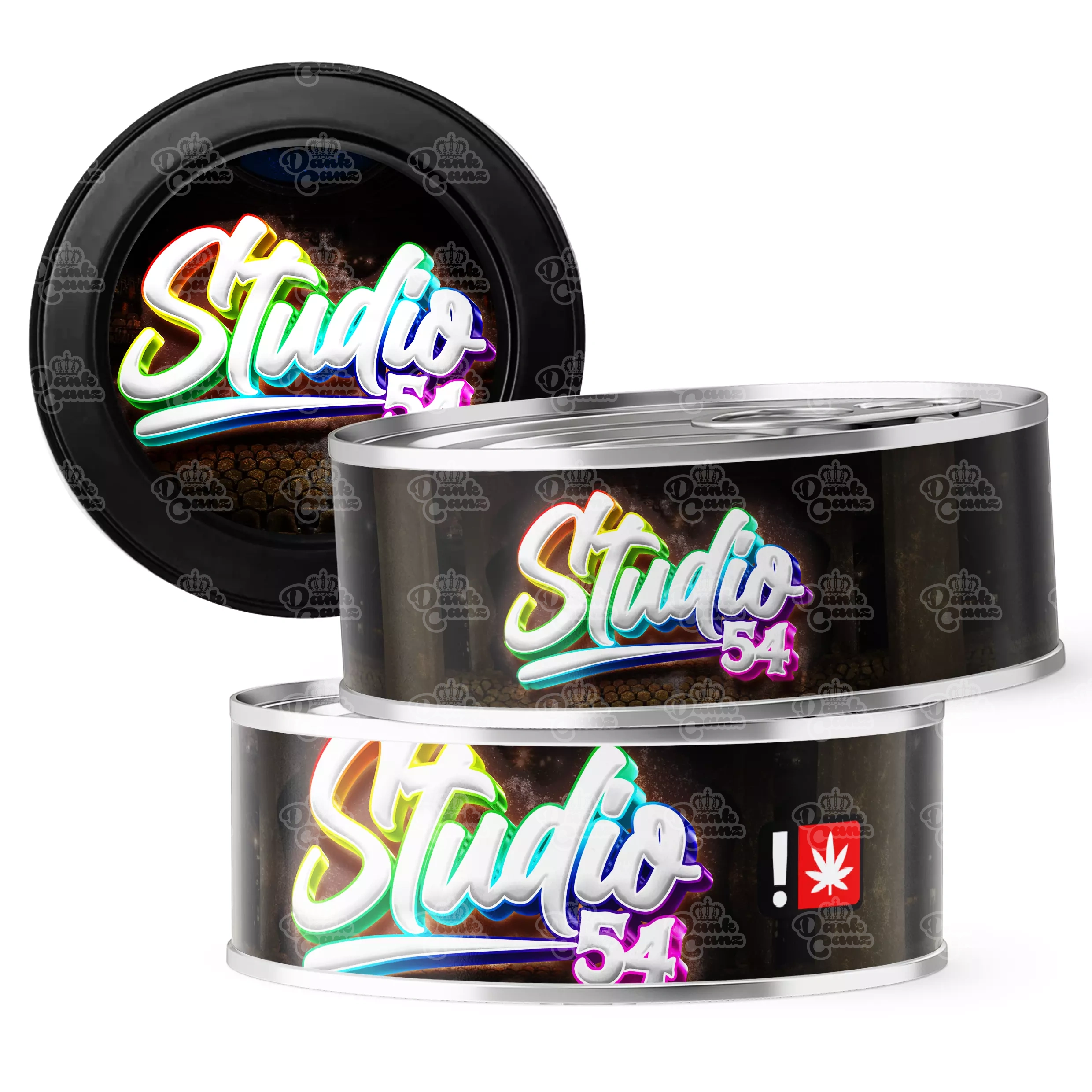 Studio 54 3.5g Self Seal Tins - DC Packaging Custom Cannabis Packaging