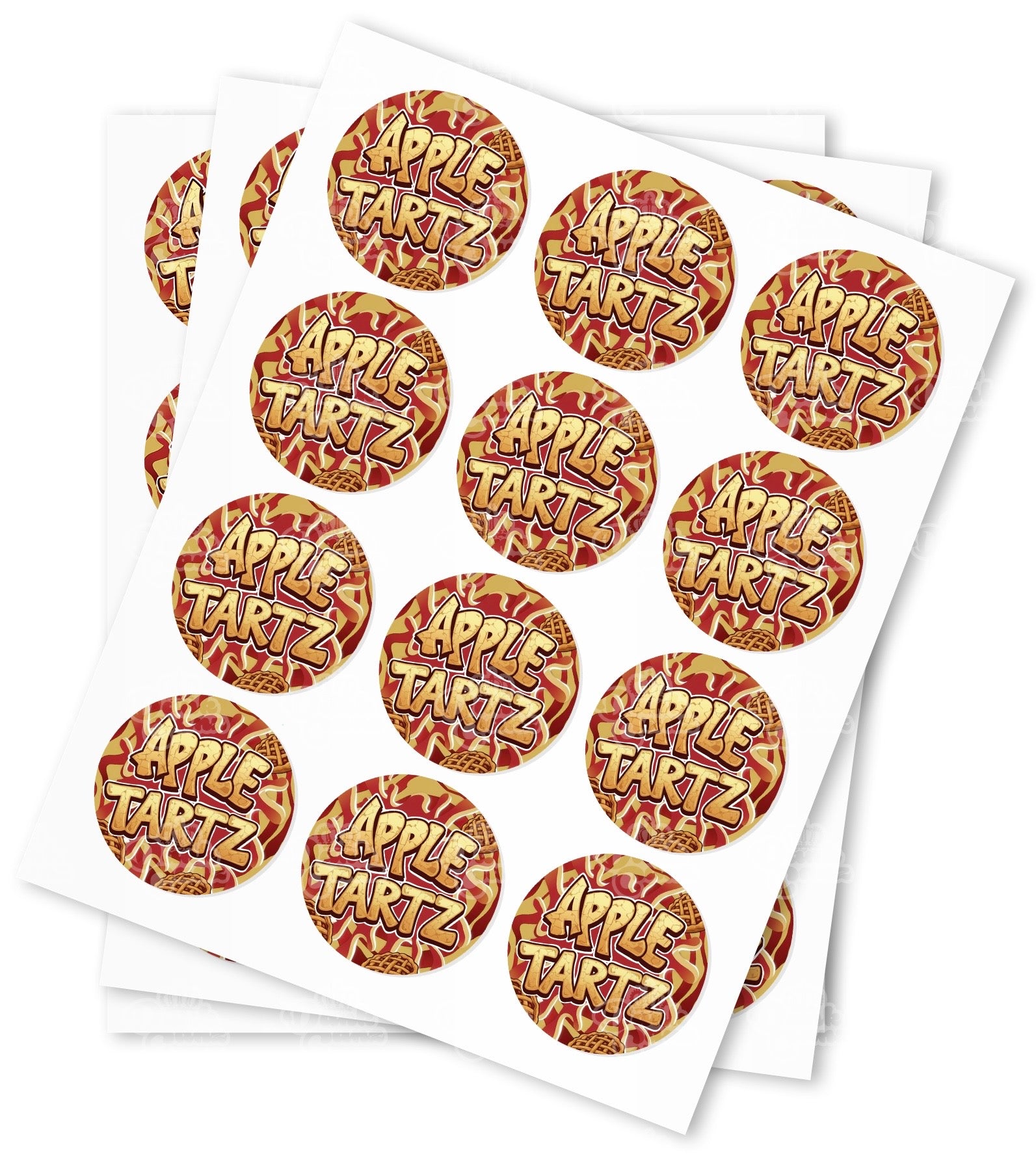 Apple Tartz Strain Stickers - DC Packaging Custom Cannabis Packaging