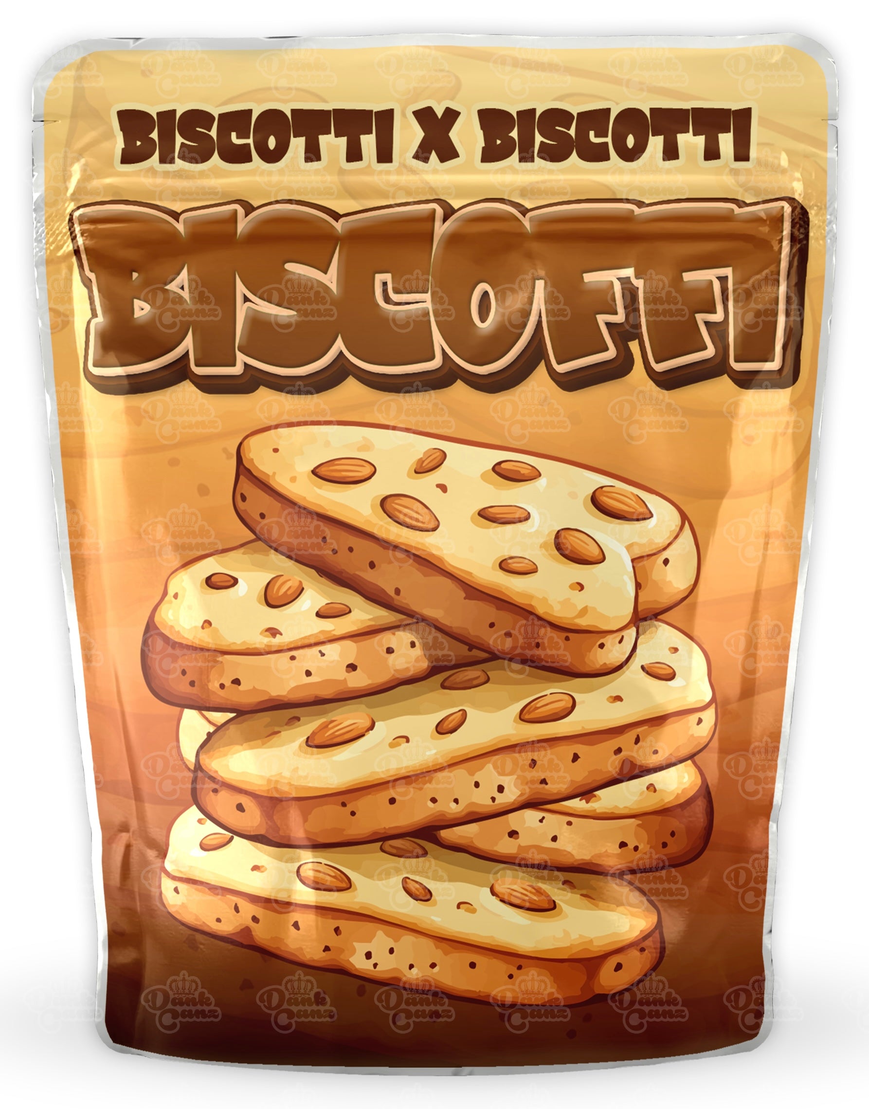 Biscoffi Mylar Bags - DC Packaging Custom Cannabis Packaging