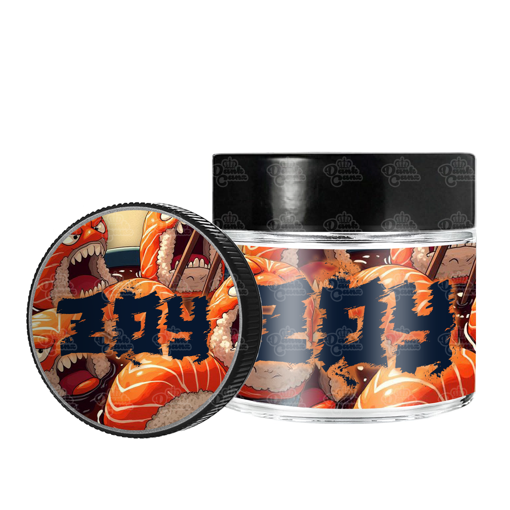 Zoy 3.5g/60ml Glass Jars - Labelled - DC Packaging Custom Cannabis Packaging