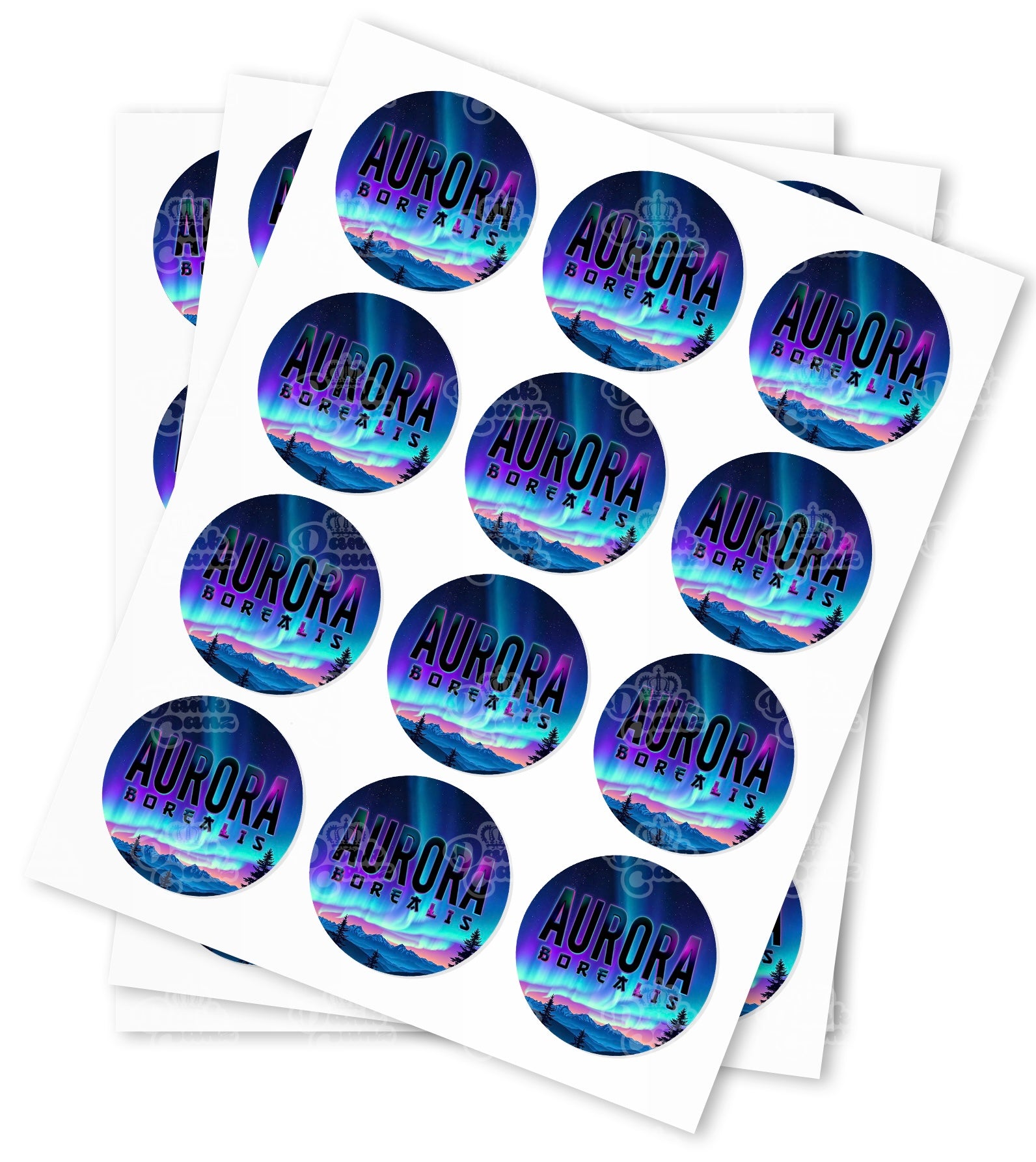 Aurora Borealis Strain Stickers - DC Packaging Custom Cannabis Packaging