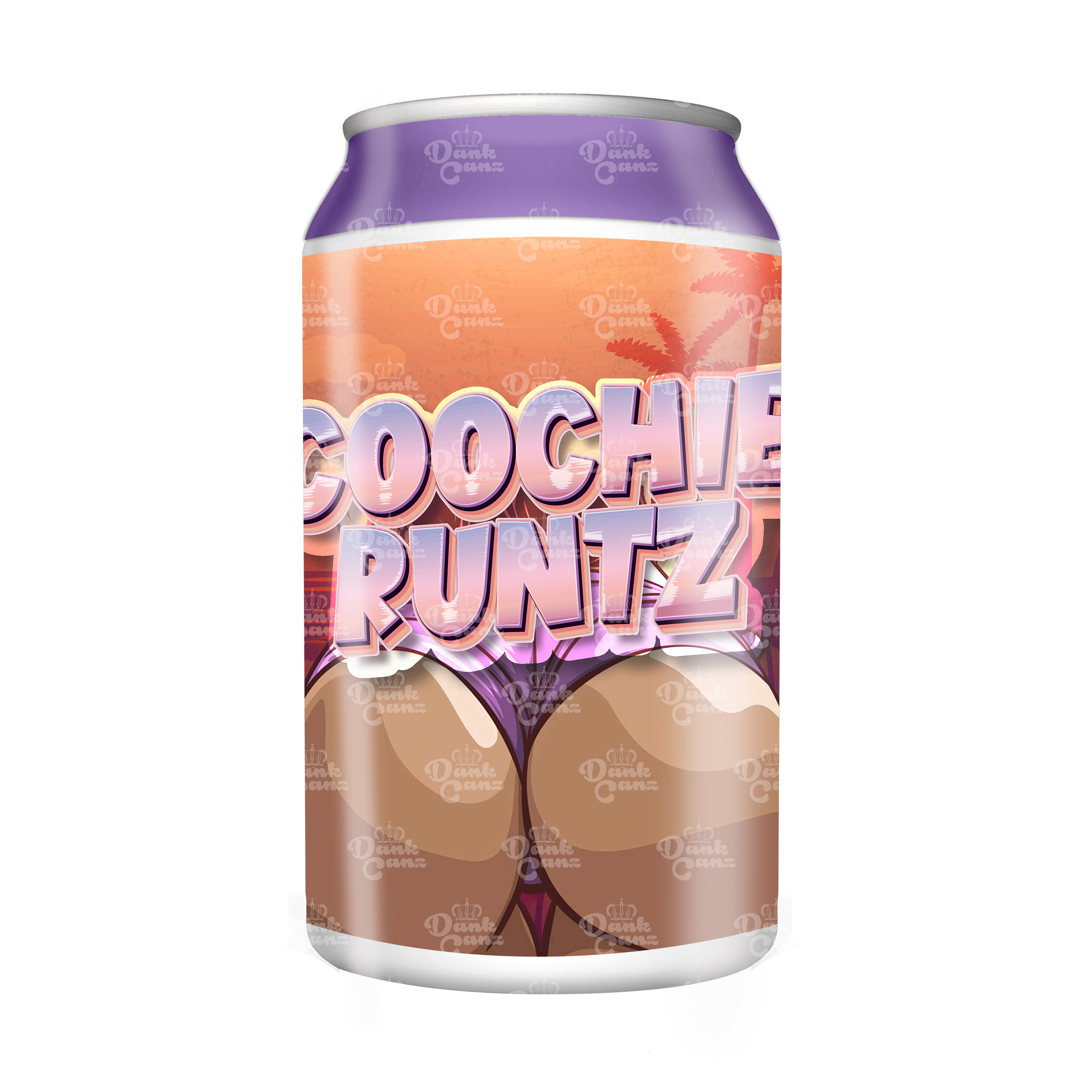 Coochie Runtz 3.5g Plastic Soda Cans - DC Packaging Custom Cannabis Packaging