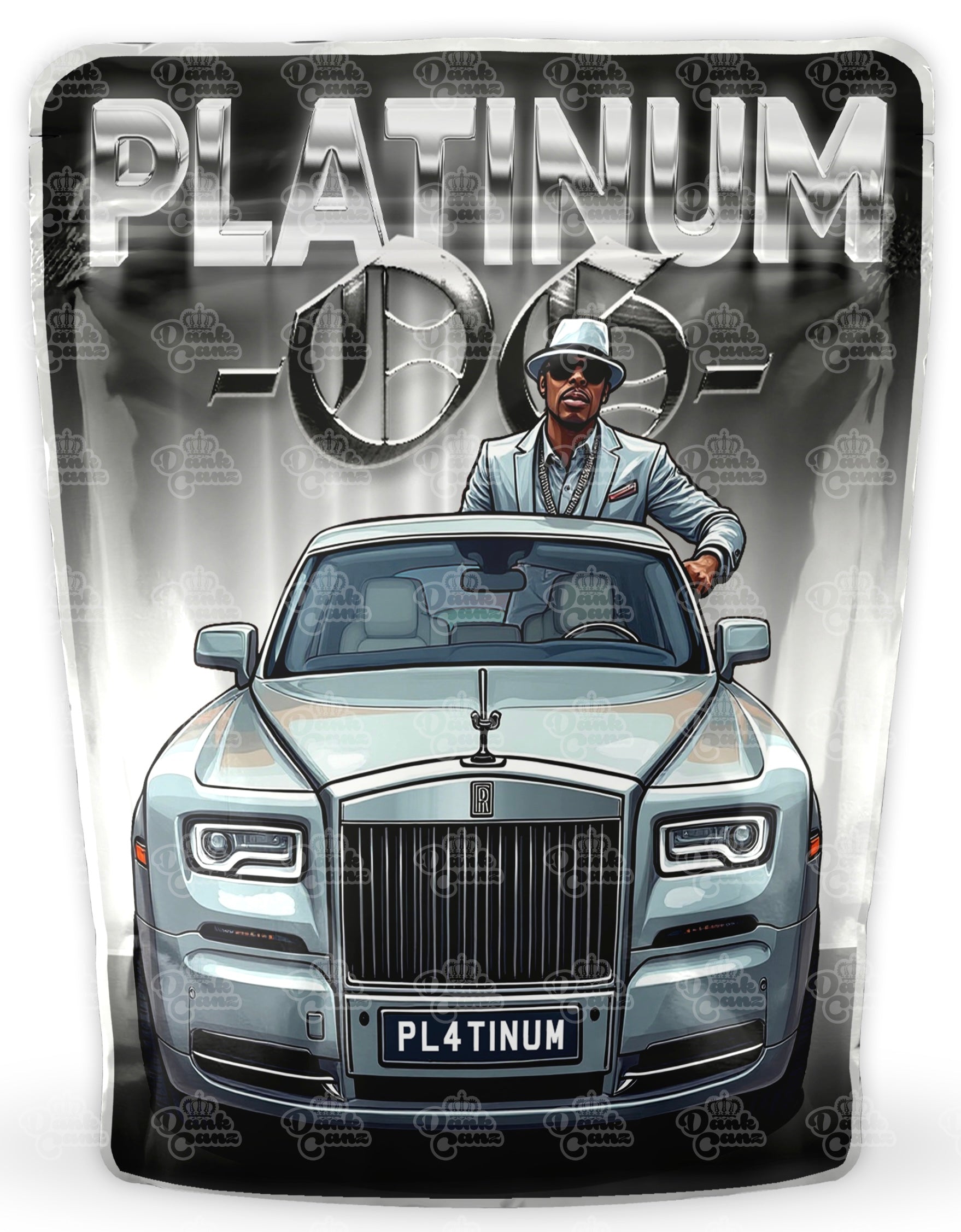 Platinum OG Mylar Bags - DC Packaging Custom Cannabis Packaging