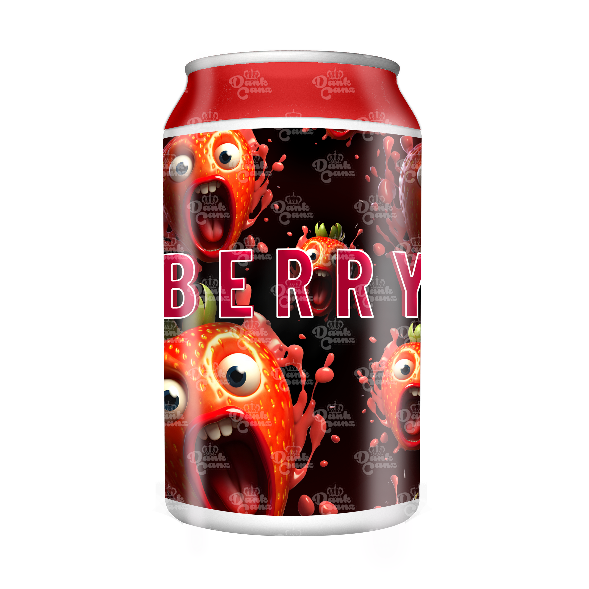 Berry 3.5g Plastic Soda Cans - DC Packaging Custom Cannabis Packaging