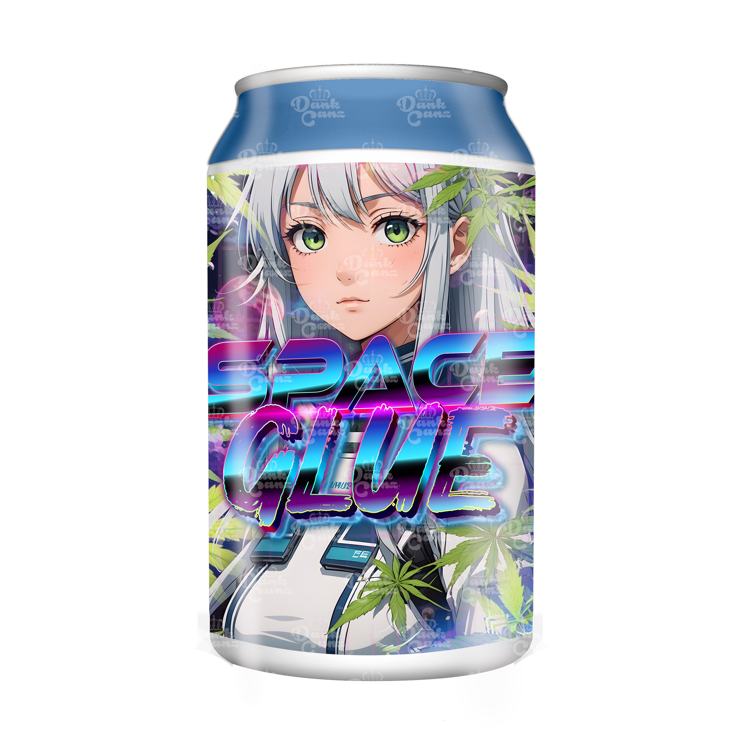 Space Glue 3.5g Plastic Soda Cans - DC Packaging Custom Cannabis Packaging
