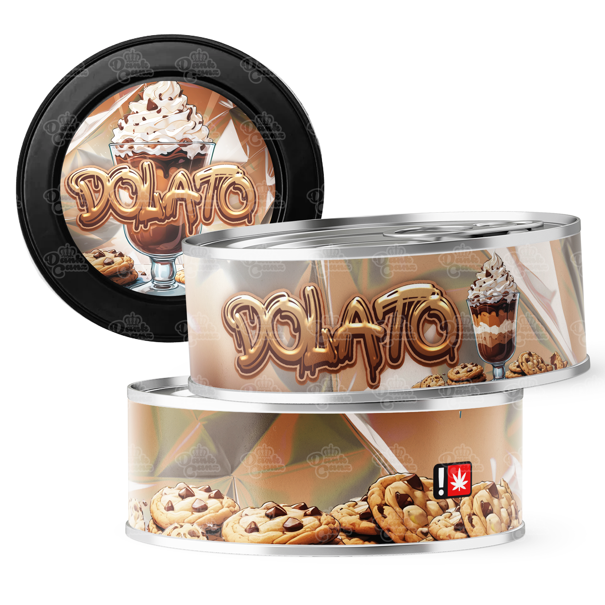 Dolato 3.5g Self Seal Tins - DC Packaging Custom Cannabis Packaging