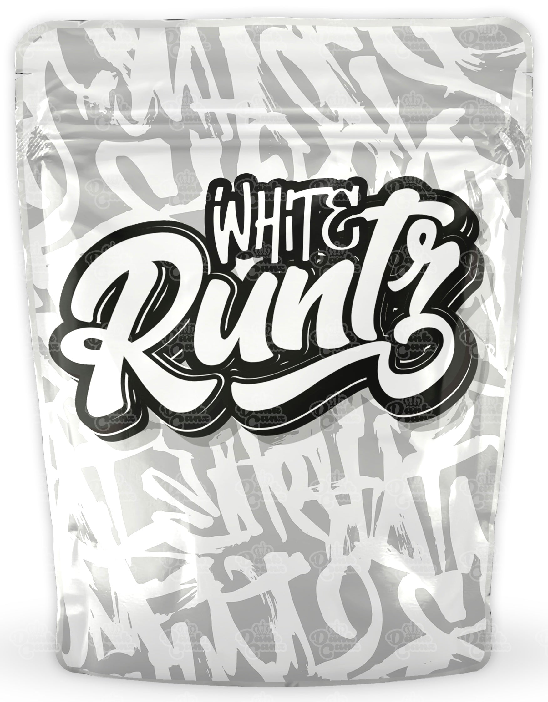 White Runtz Mylar Bags - DC Packaging Custom Cannabis Packaging