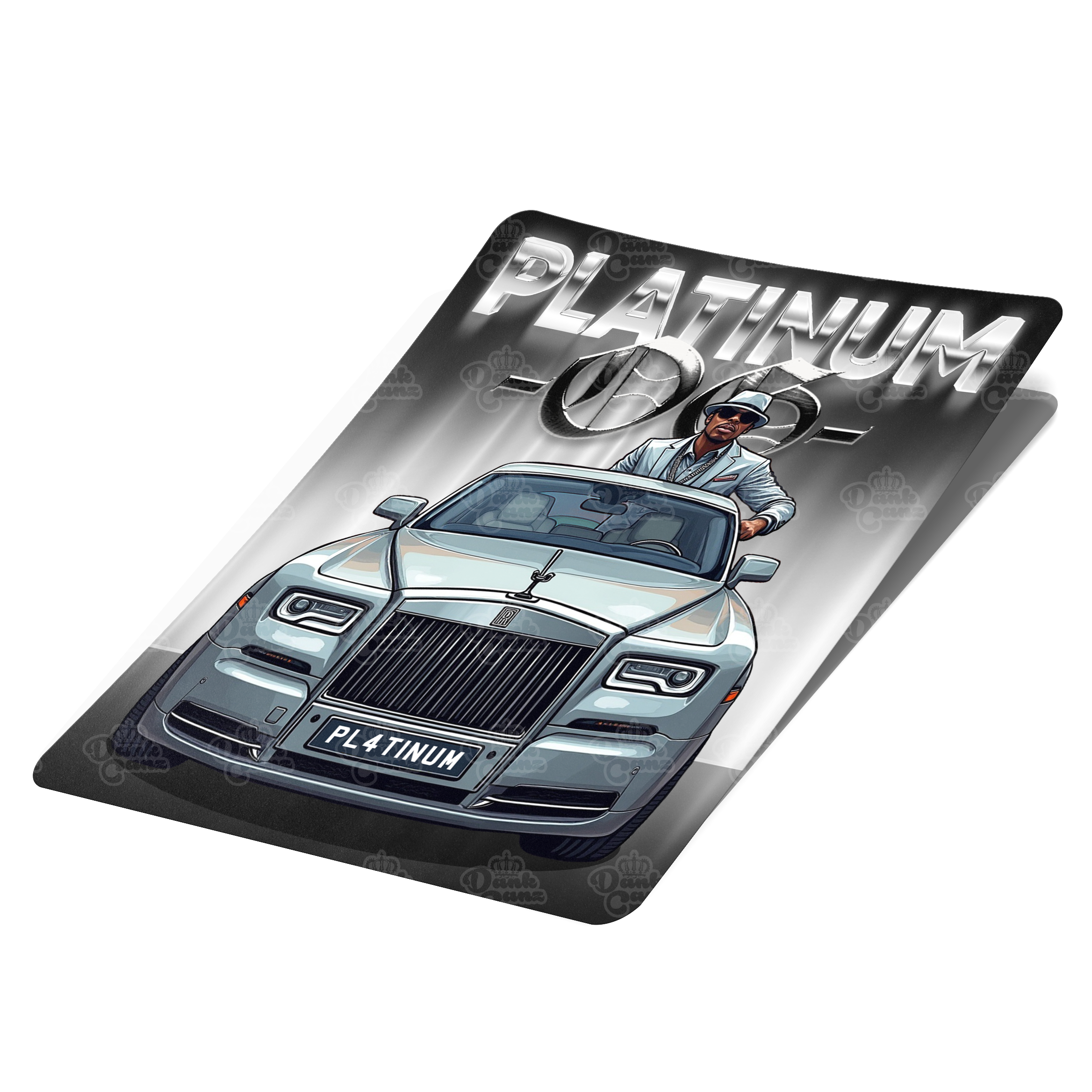 Platinum OG Mylar Bag Labels - Labels only - DC Packaging Custom Cannabis Packaging