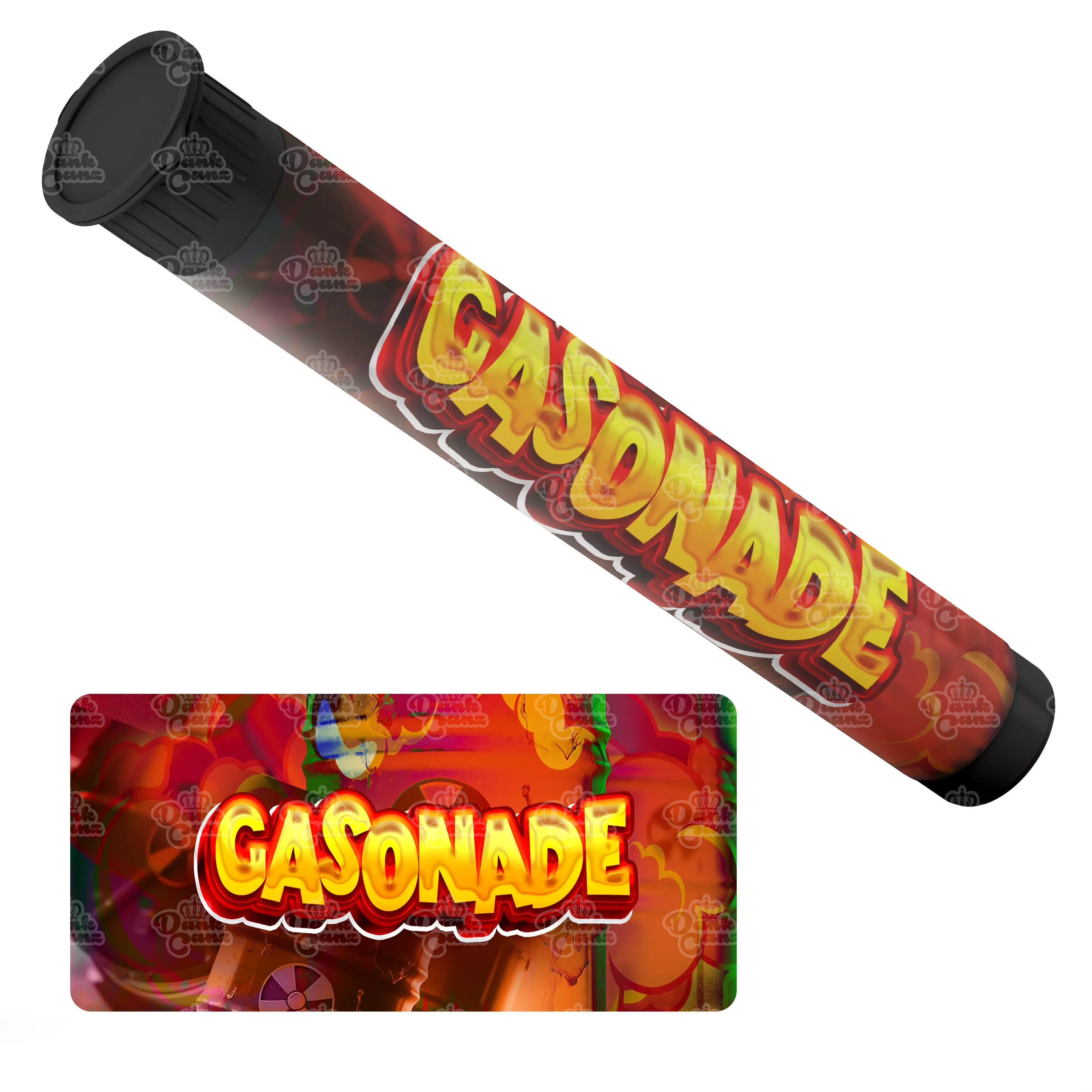 Gasonade Pre Roll Tubes - Labelled - DC Packaging Custom Cannabis Packaging